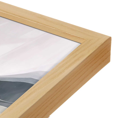 [Color:American Maple], Picture of art in a American Maple frame at an angle