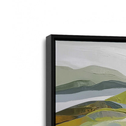 [Color:Satin Black], Picture of art in a Satin Black frame at an angle