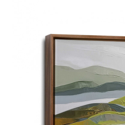 [Color:Walnut], Picture of art in a Walnut frame at an angle