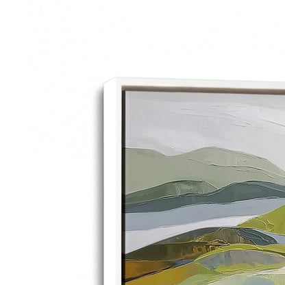 [Color:Opaque White], Picture of art in a White frame at an angle