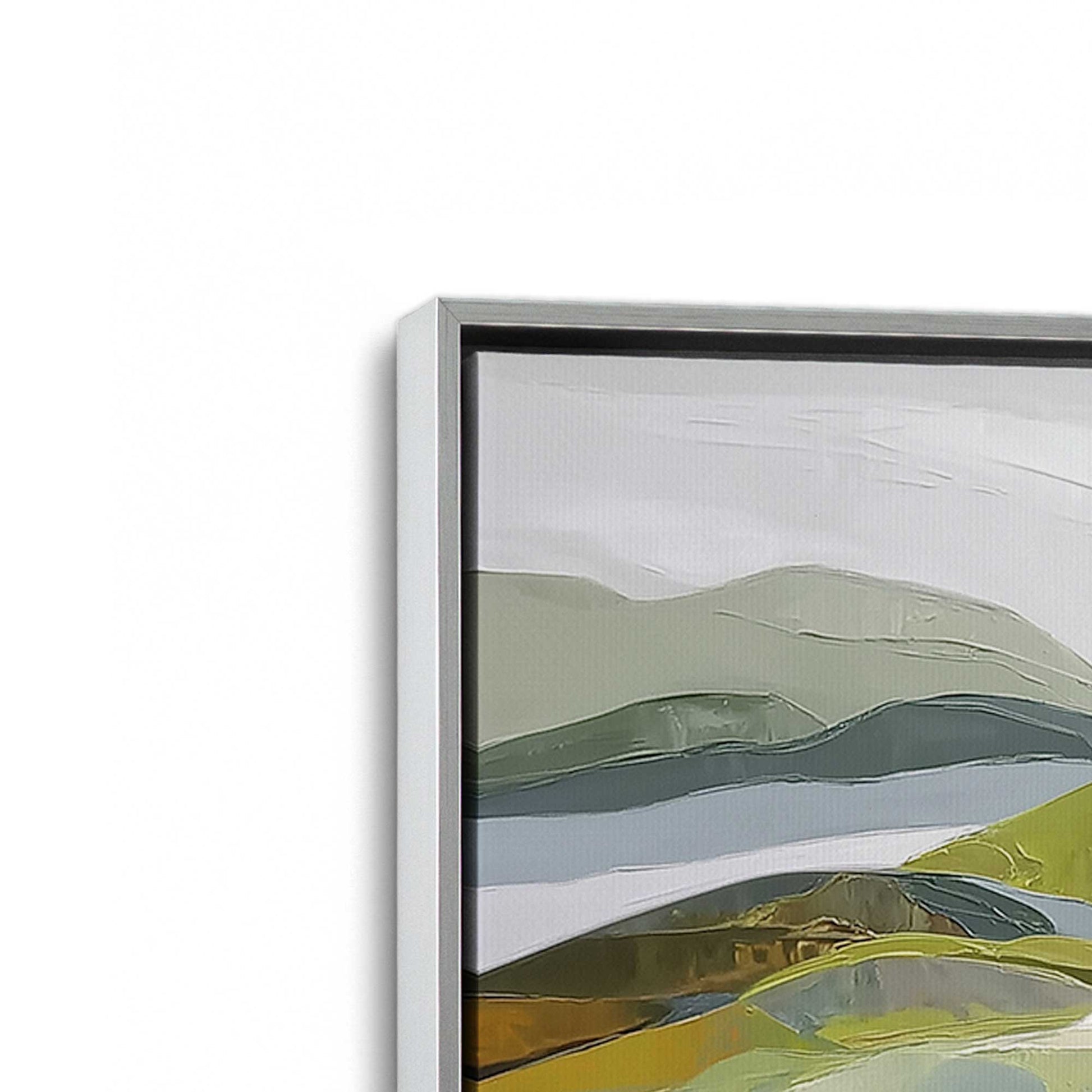 [Color:Polished Chrome], Picture of art in a Polished Chrome frame at an angle