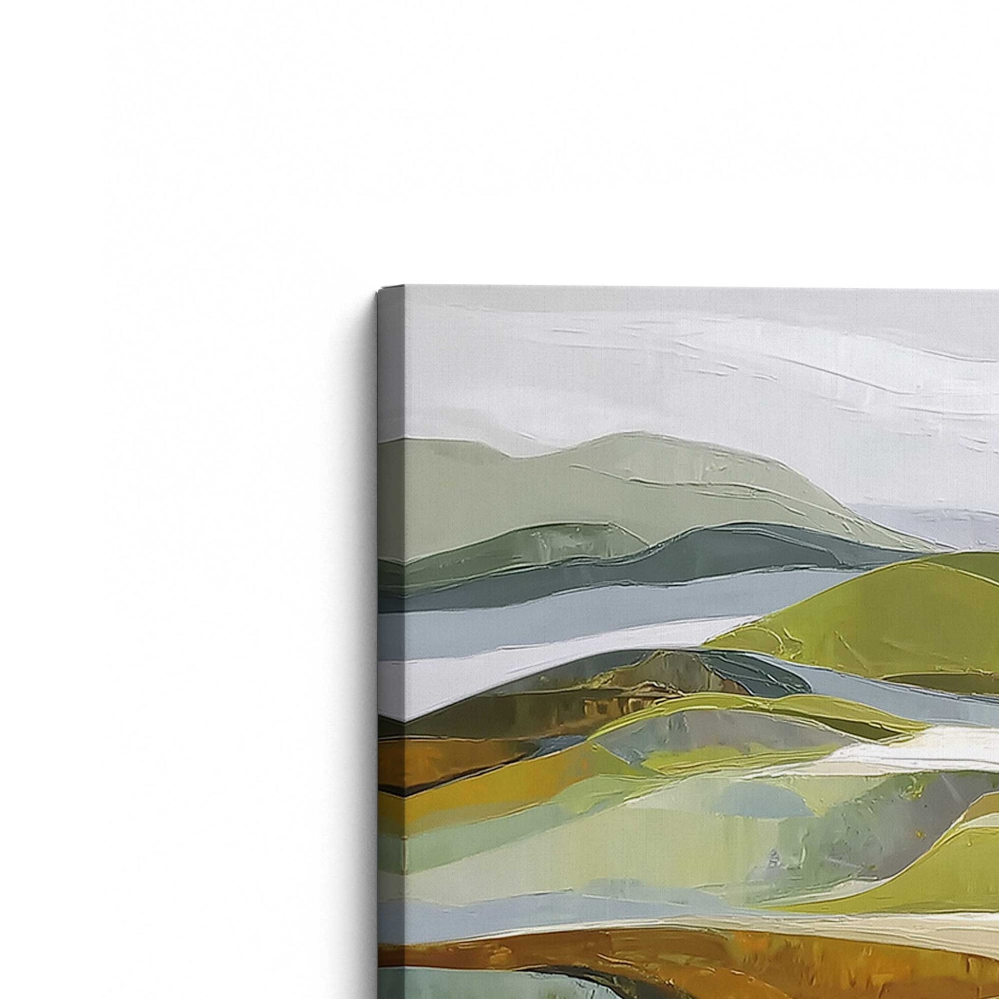 [Color:Stretched Canvas], Picture of the corner of the art