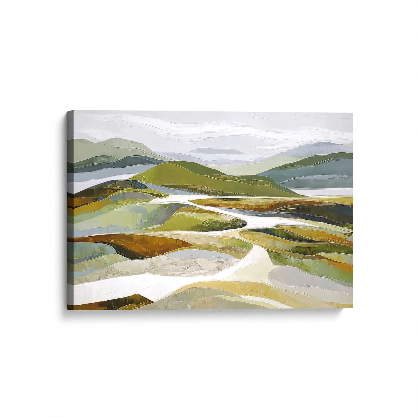 [Color:Stretched Canvas], Picture of art at an angle