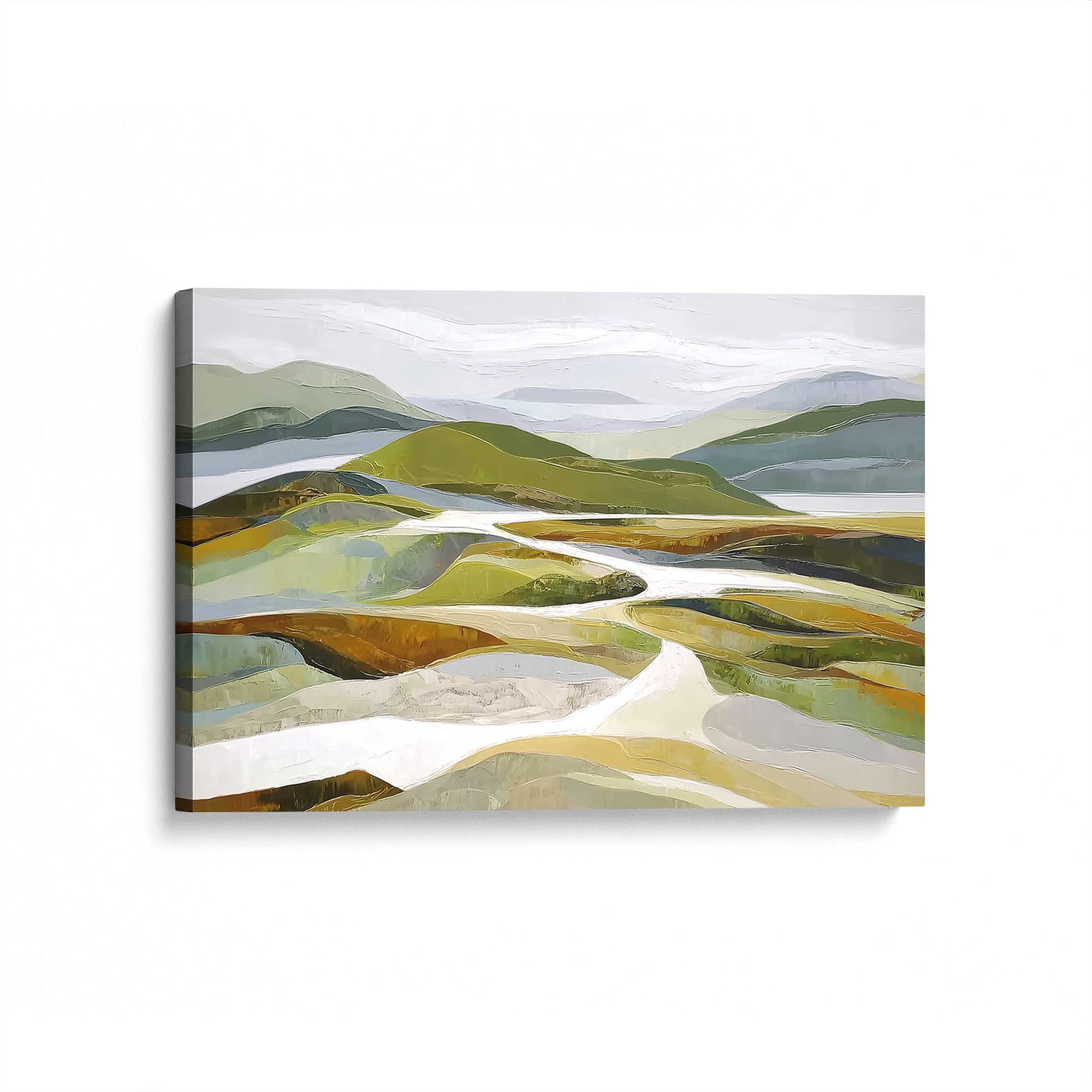 [Color:Stretched Canvas], Picture of art at an angle