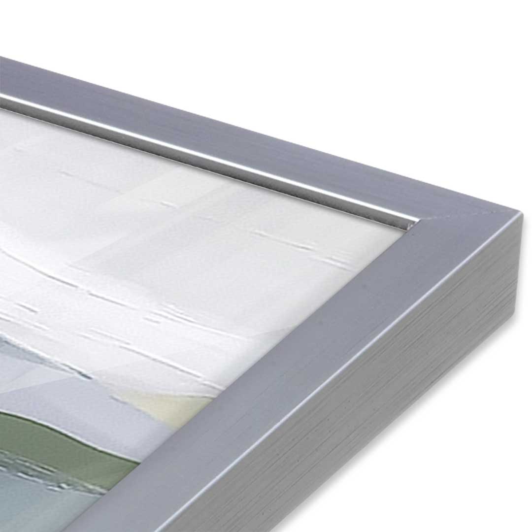 [Color:Polished Chrome], Picture of art in a Polished Chrome frame at an angle