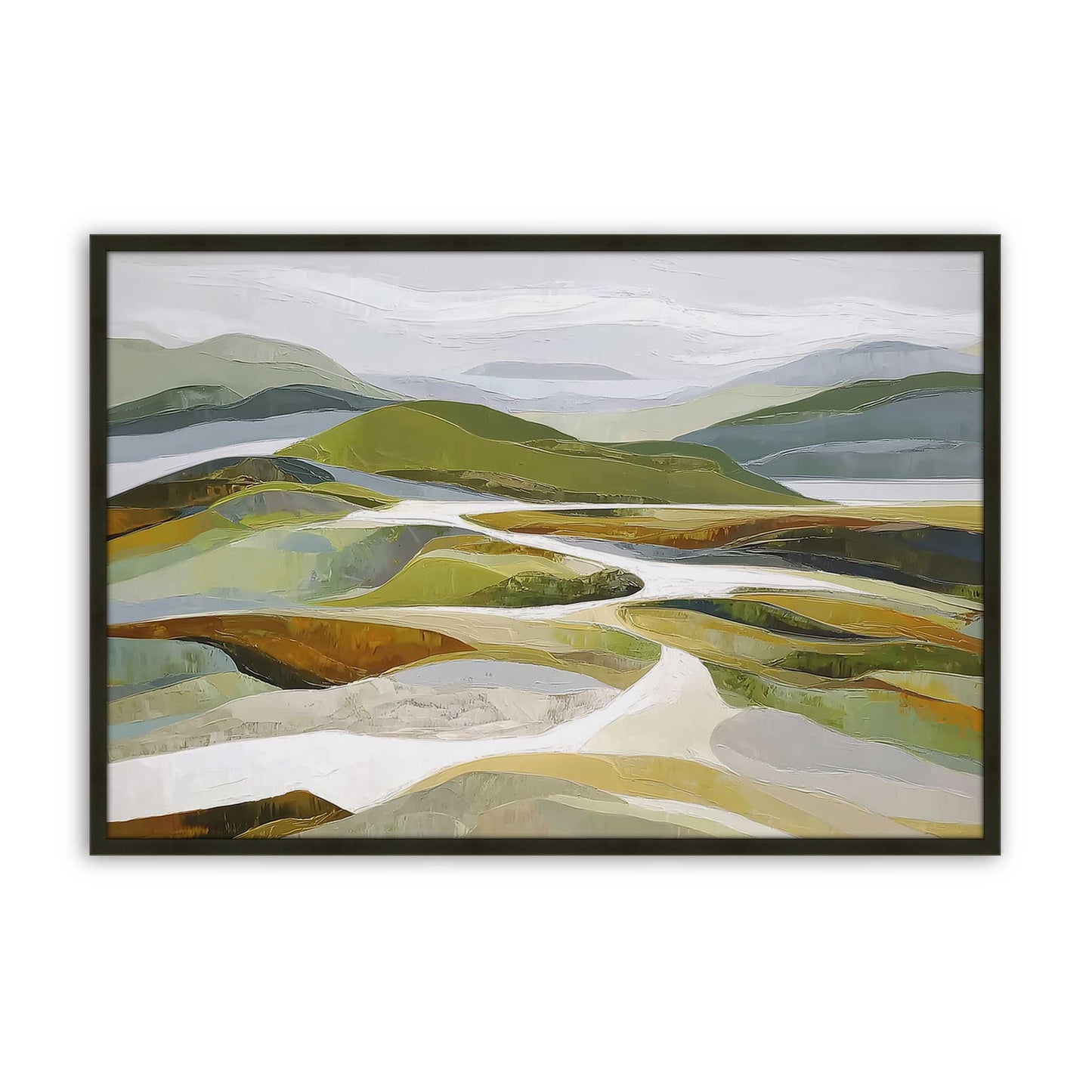 [Color:Satin Black], Picture of art in a Satin Black frame