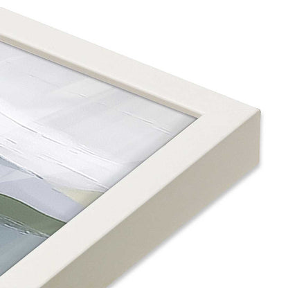 [Color:Opaque White], Picture of art in a Opaque White frame at an angle