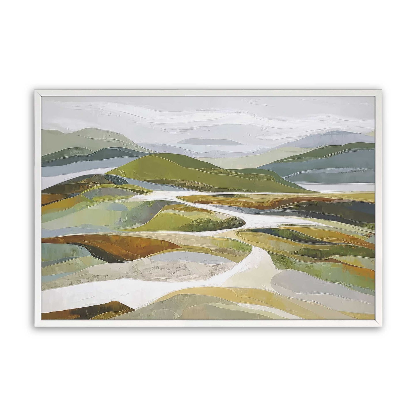 [Color:Opaque White], Picture of art in a Opaque White frame