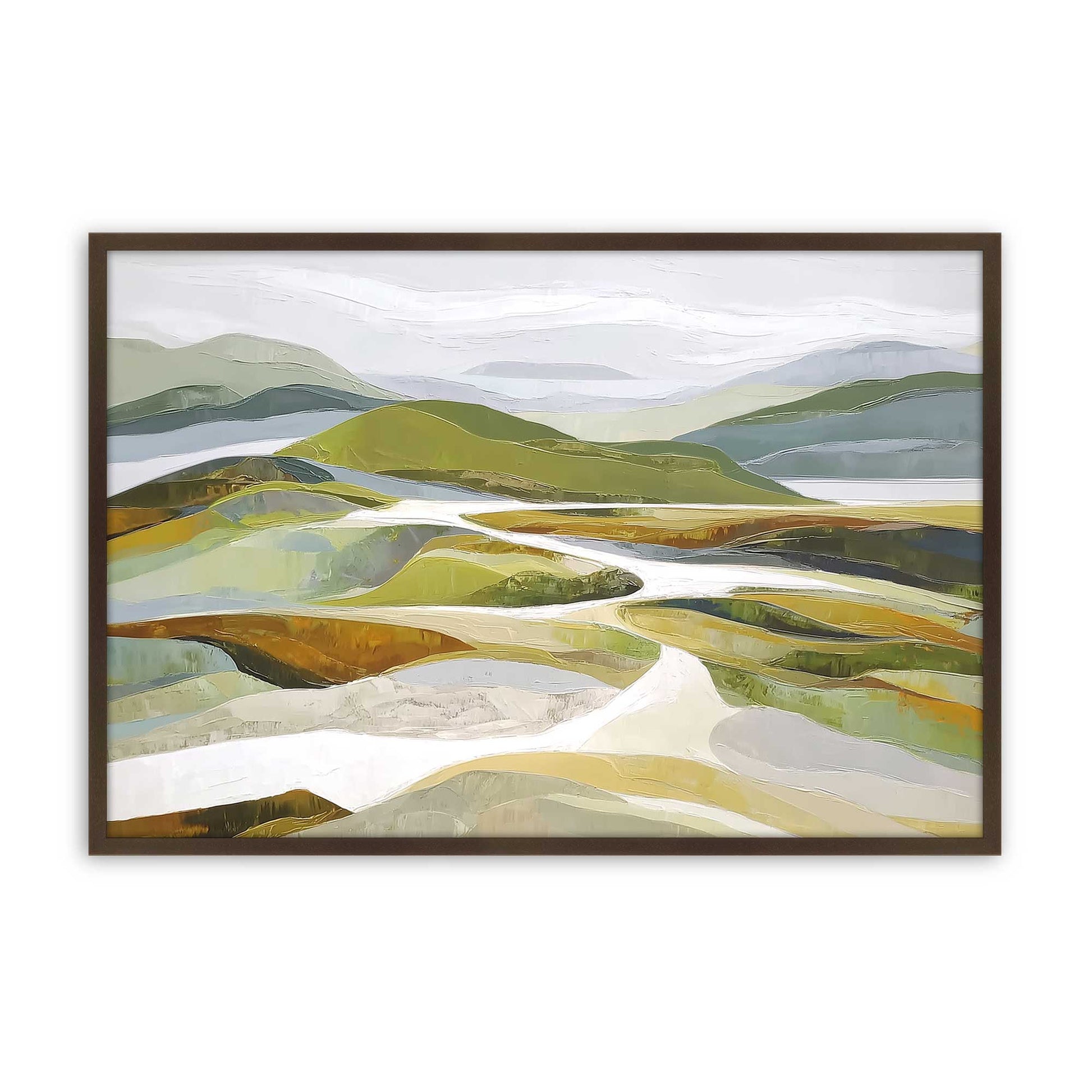 [Color:Brown], Picture of art in a Brown frame