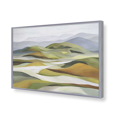 [Color:Polished Chrome], Picture of art in a Polished Chrome frame of the corner