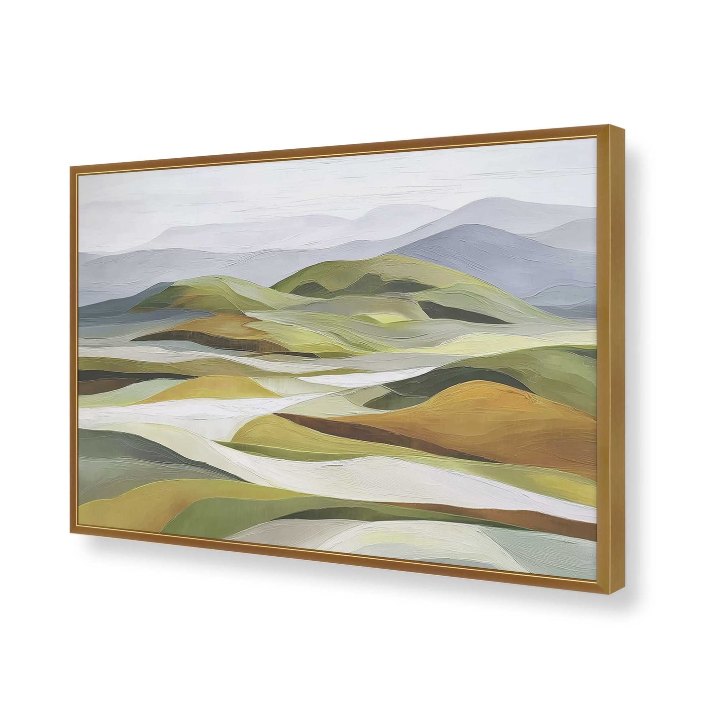 [Color:Polished Gold], Picture of art in a Polished Gold frame of the corner