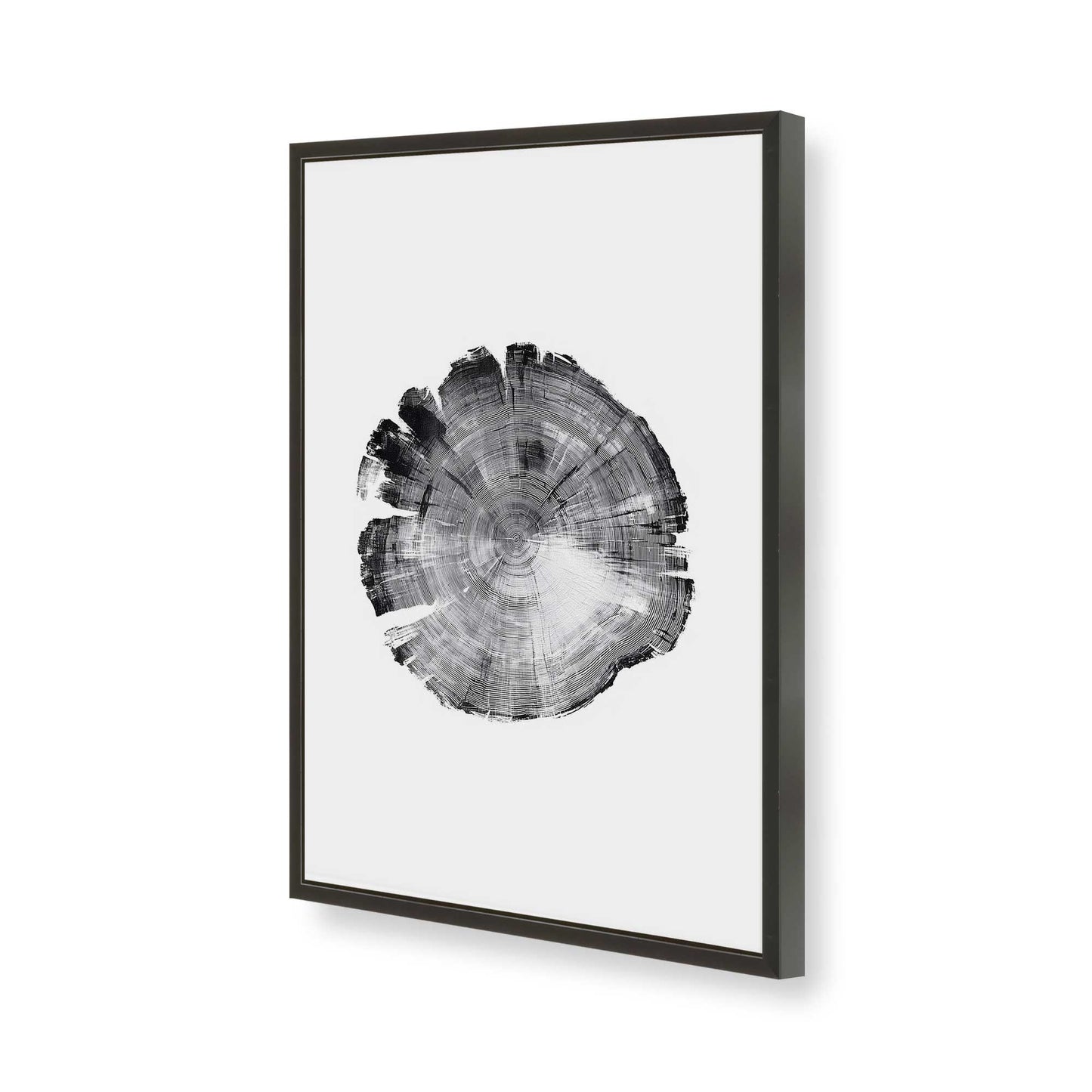 [Color:Satin Black], Picture of art in a Satin Black frame of the corner