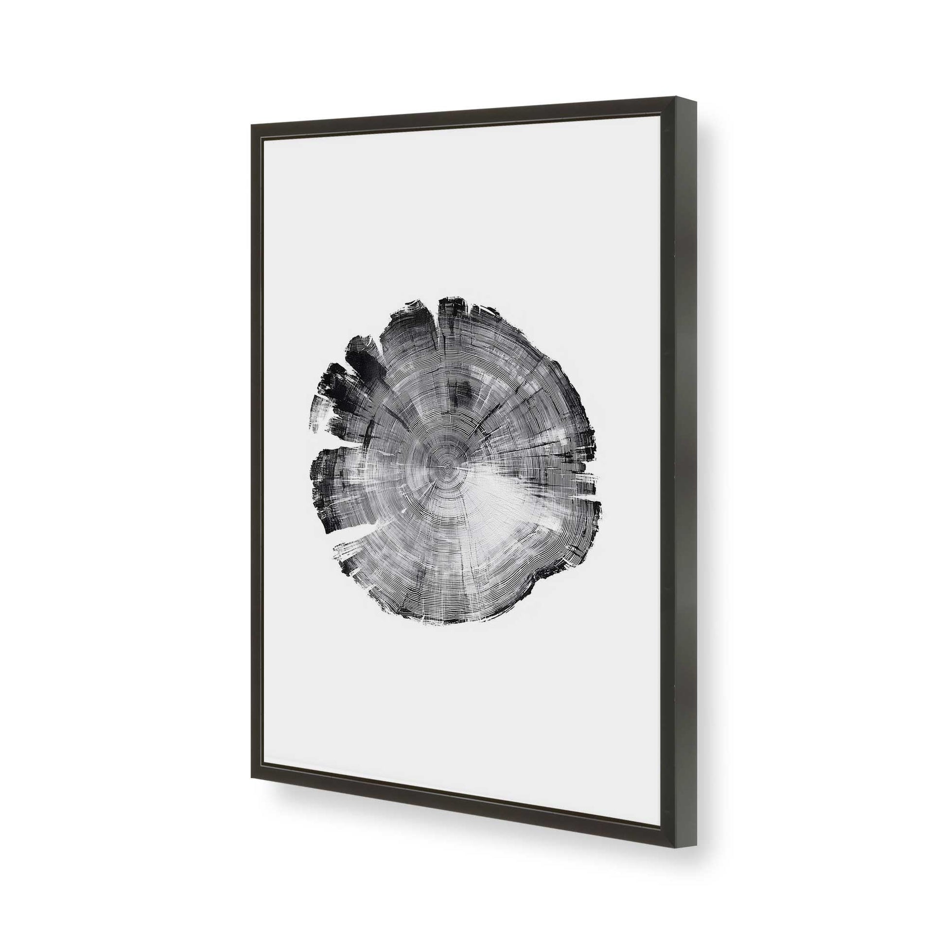 [Color:Satin Black], Picture of art in a Satin Black frame of the corner