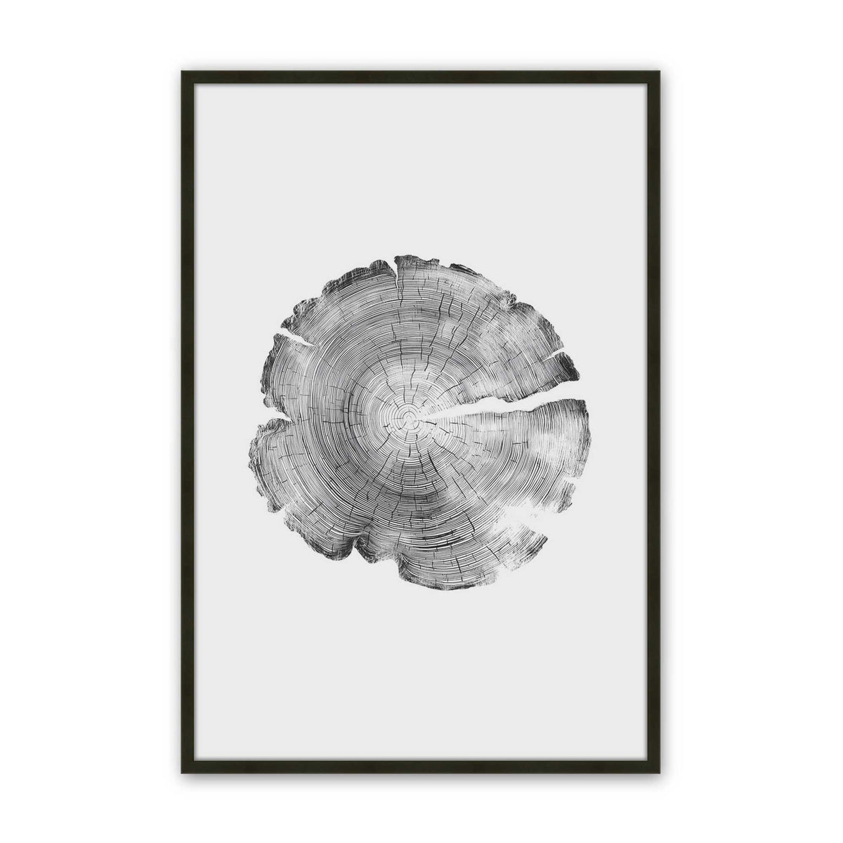 [Color:Satin Black], Picture of art in a Satin Black frame