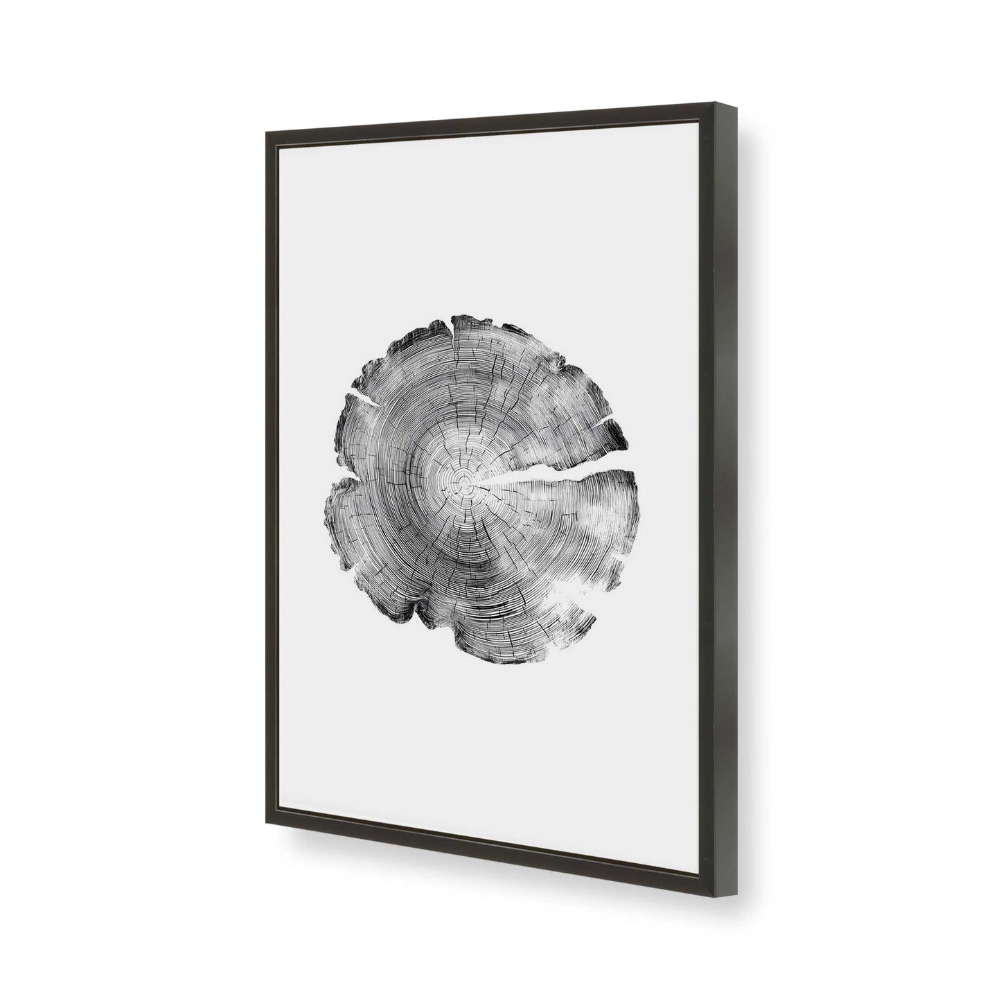 [Color:Satin Black], Picture of art in a Satin Black frame of the corner