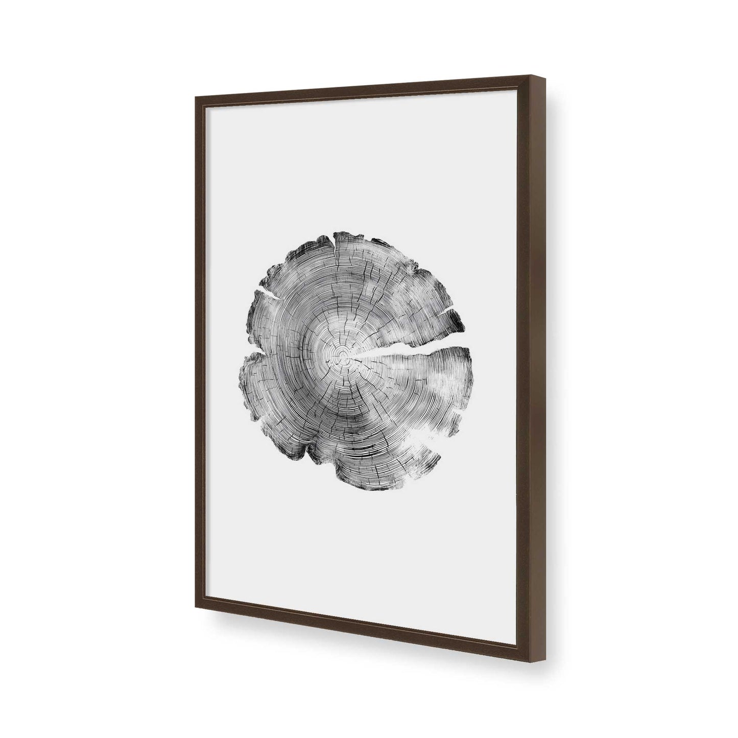[Color:Brown], Picture of art in a Brown frame of the corner