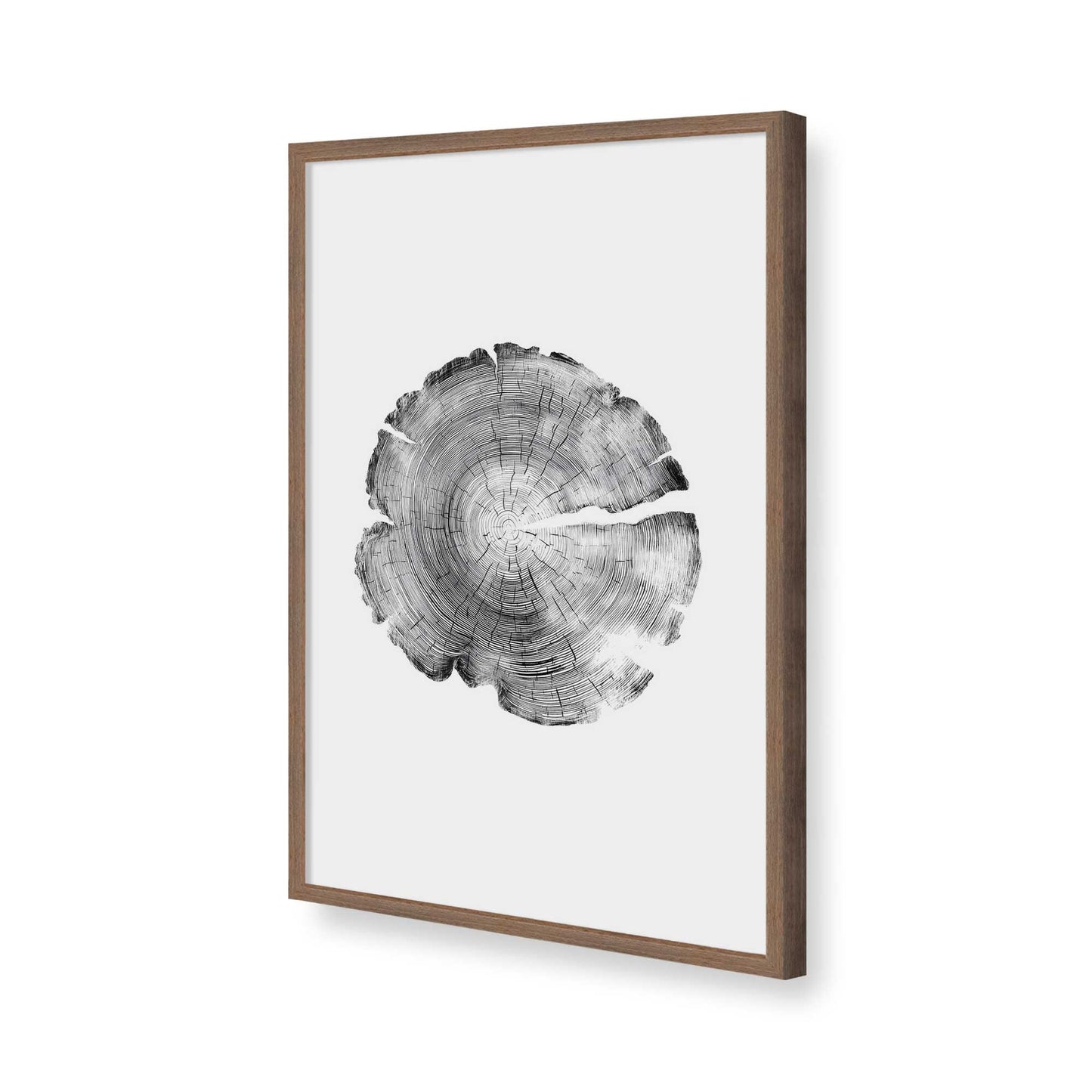 [Color:Walnut], Picture of art in a Walnut frame of the corner