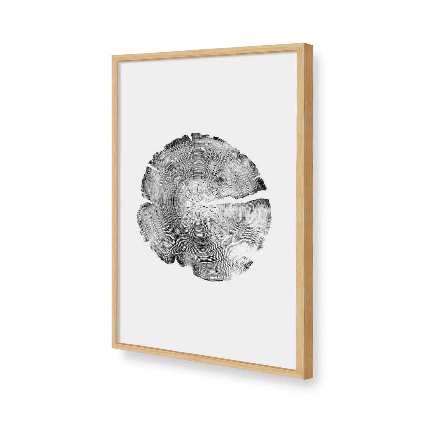 [Color:American Maple], Picture of art in a American Maple frame of the corner