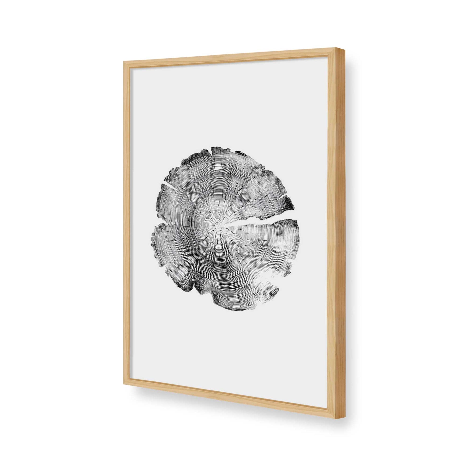 [Color:American Maple], Picture of art in a American Maple frame of the corner