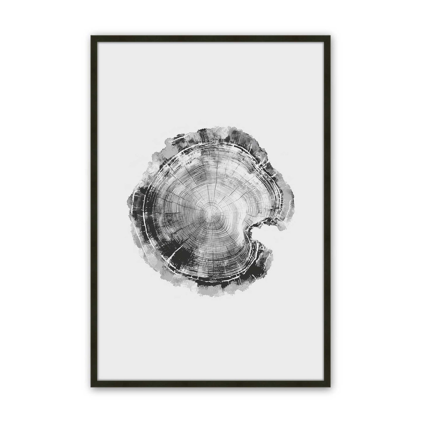 [Color:Satin Black], Picture of art in a Satin Black frame