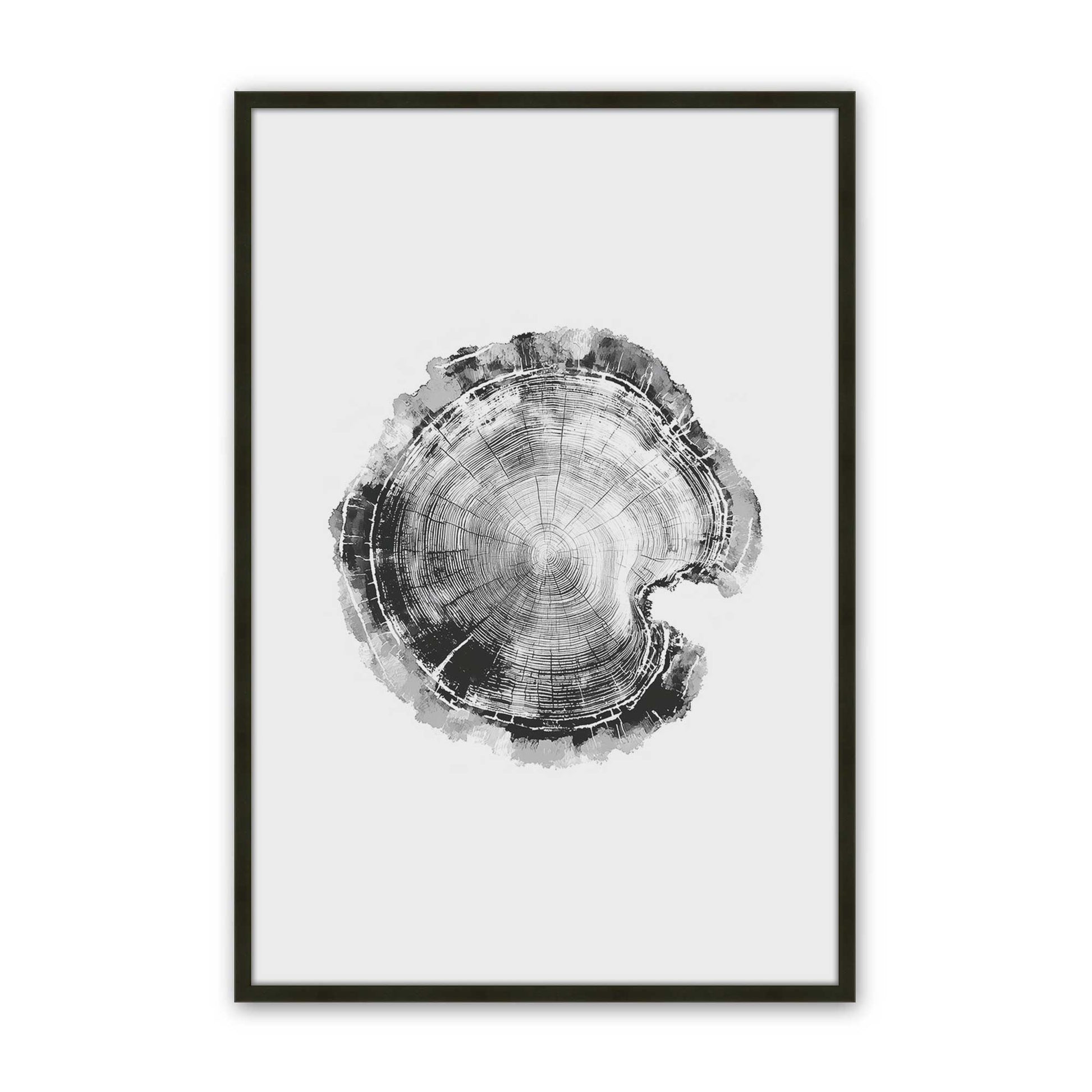[Color:Satin Black], Picture of art in a Satin Black frame