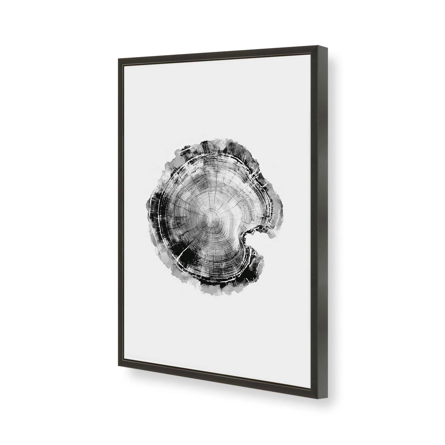 [Color:Satin Black], Picture of art in a Satin Black frame of the corner