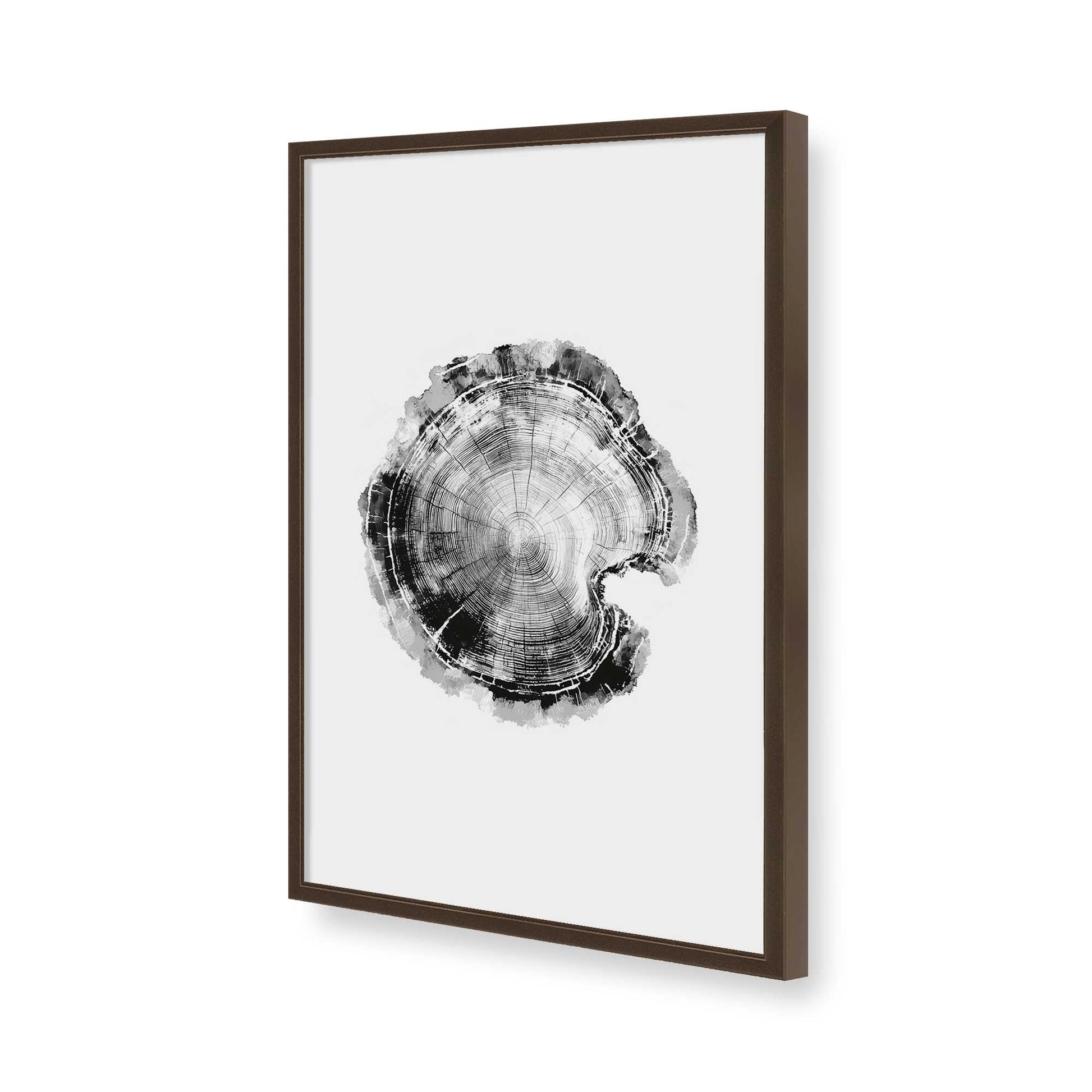 [Color:Brown], Picture of art in a Brown frame of the corner