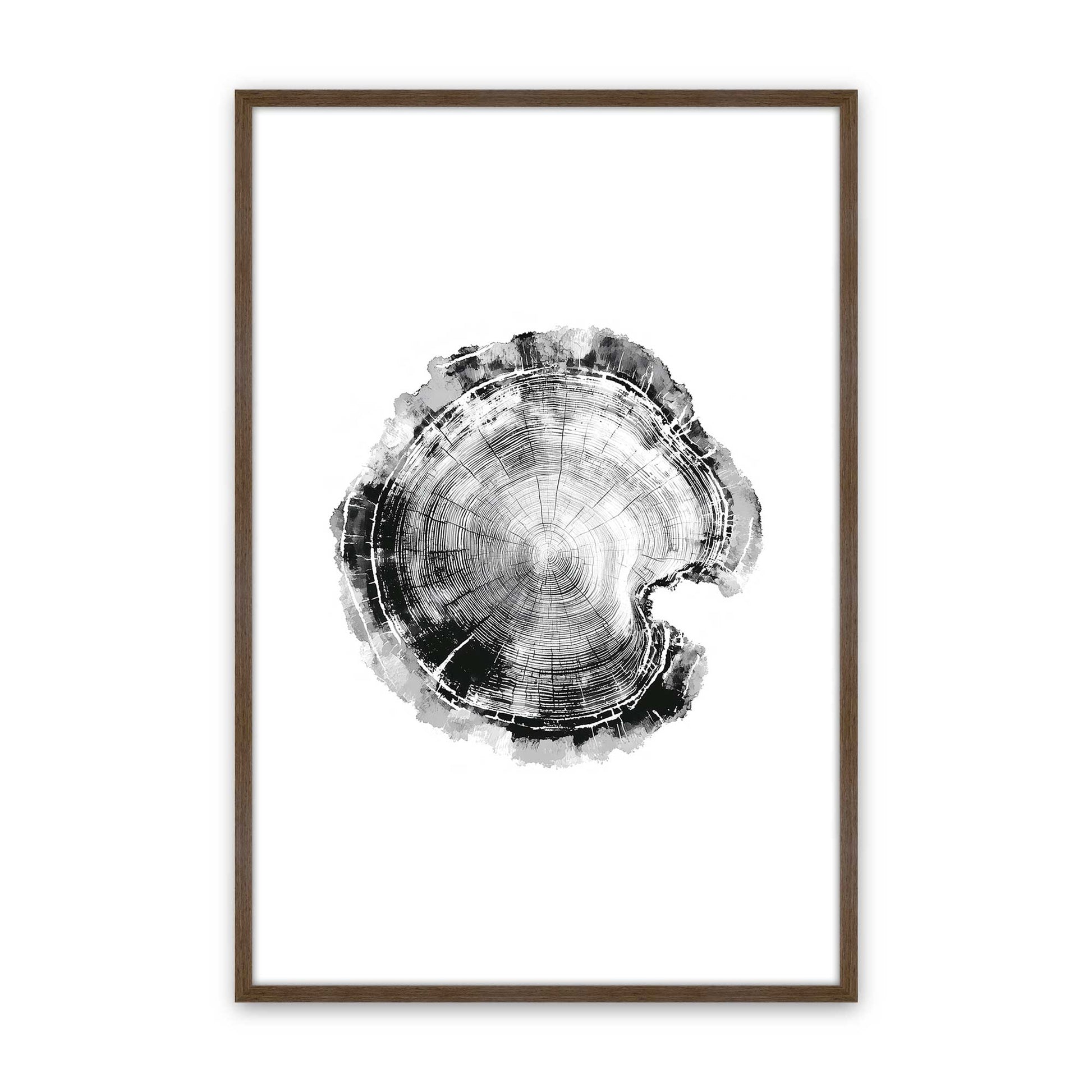 [Color:Walnut], Picture of art in a Walnut frame