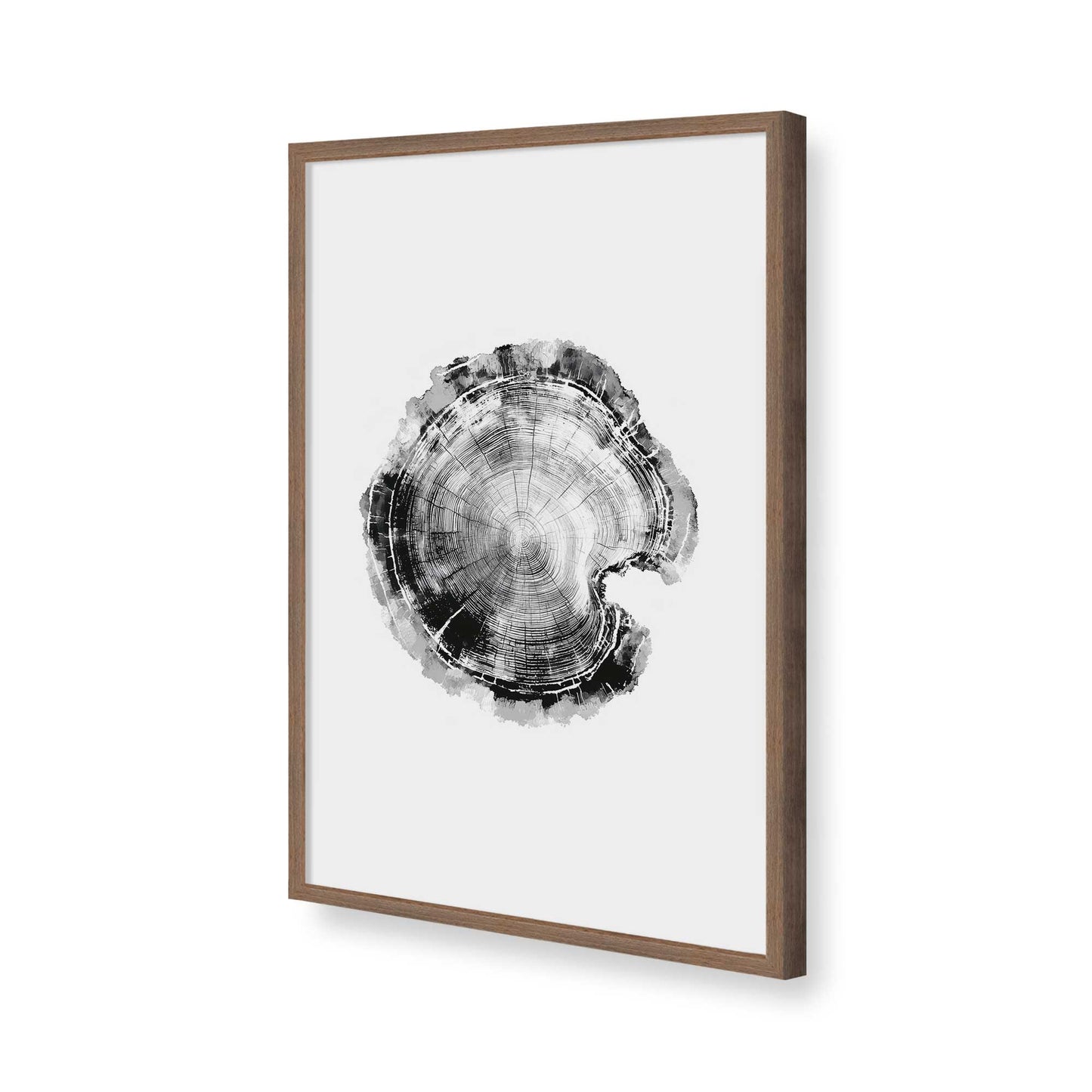 [Color:Walnut], Picture of art in a Walnut frame of the corner
