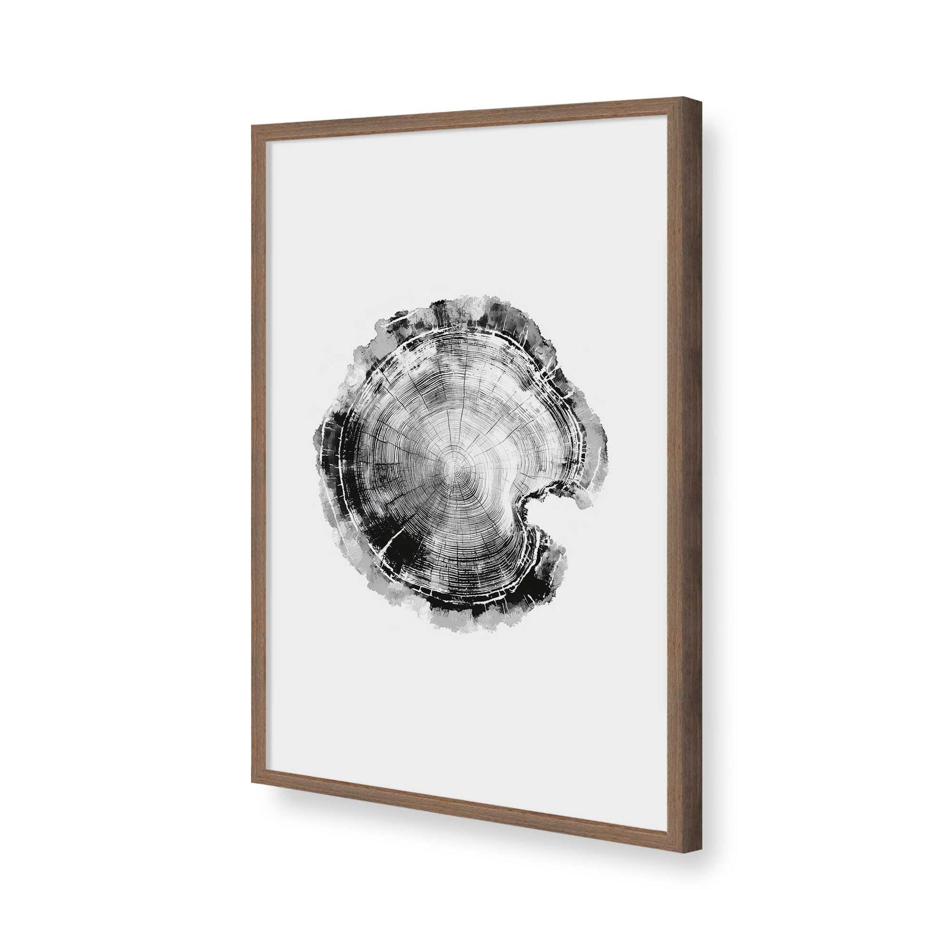 [Color:Walnut], Picture of art in a Walnut frame of the corner