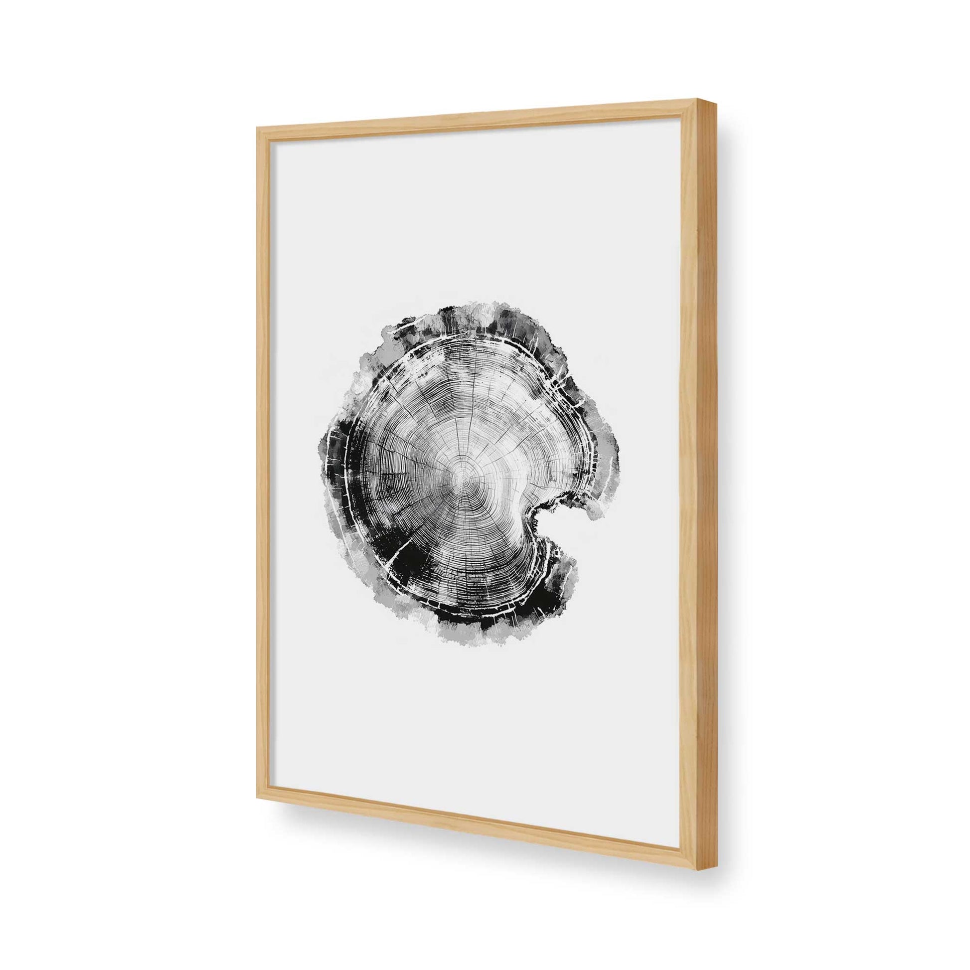 [Color:American Maple], Picture of art in a American Maple frame of the corner
