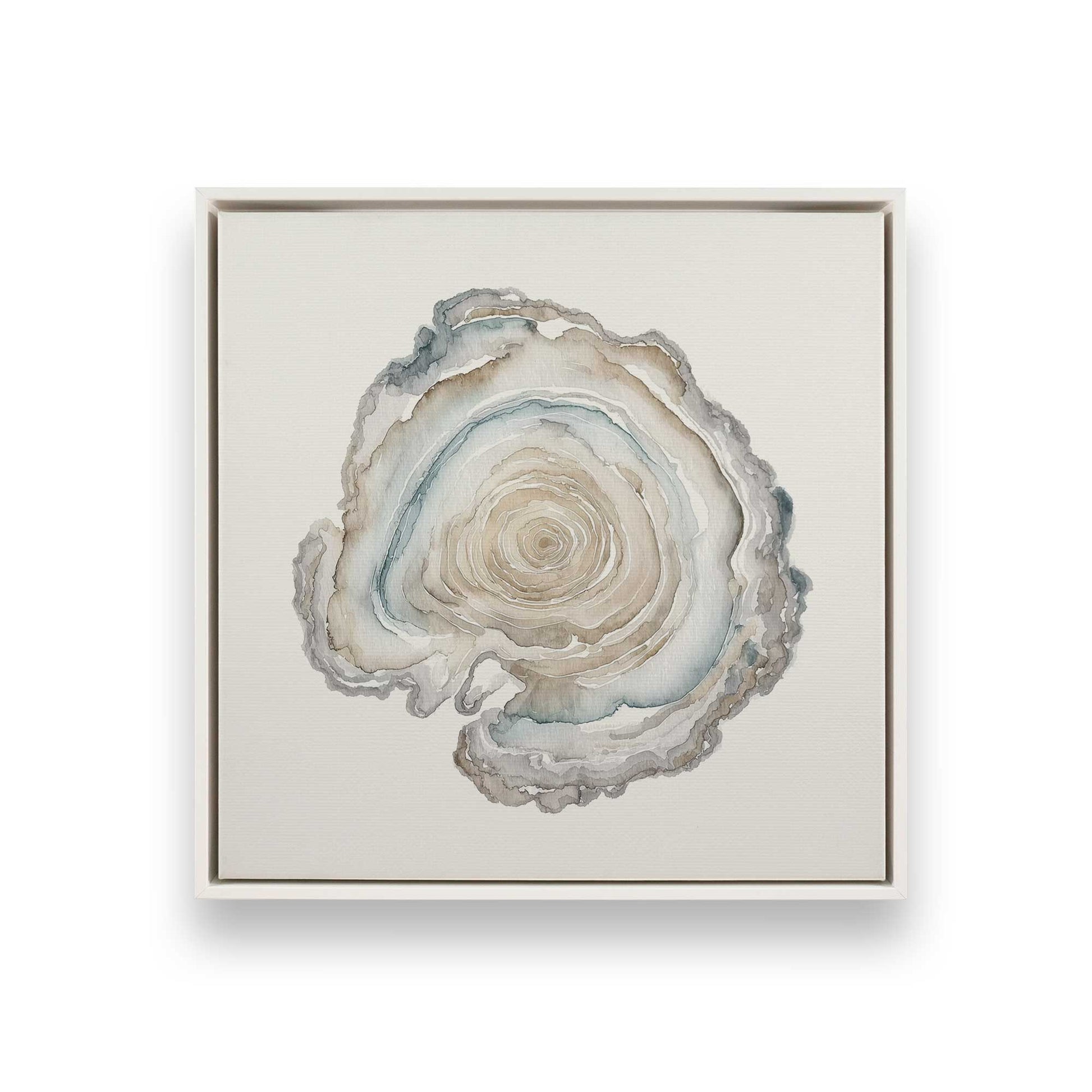[Color:Opaque White], Picture of art in a White frame