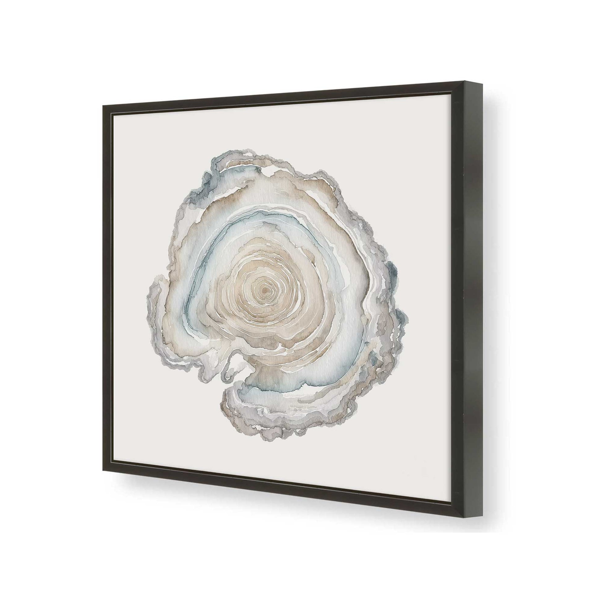 [Color:Satin Black], Picture of art in a Satin Black frame of the corner