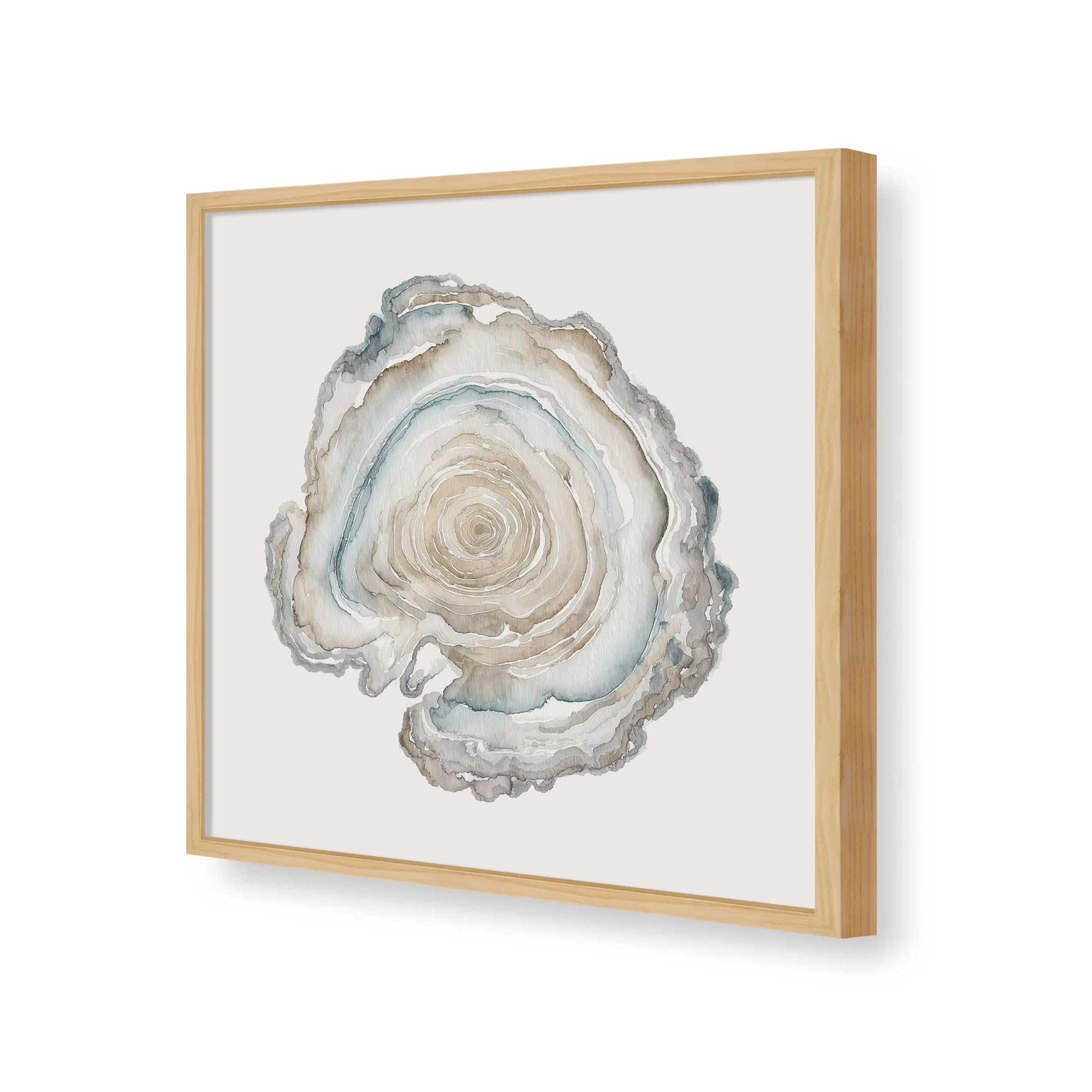 [Color:American Maple], Picture of art in a American Maple frame of the corner