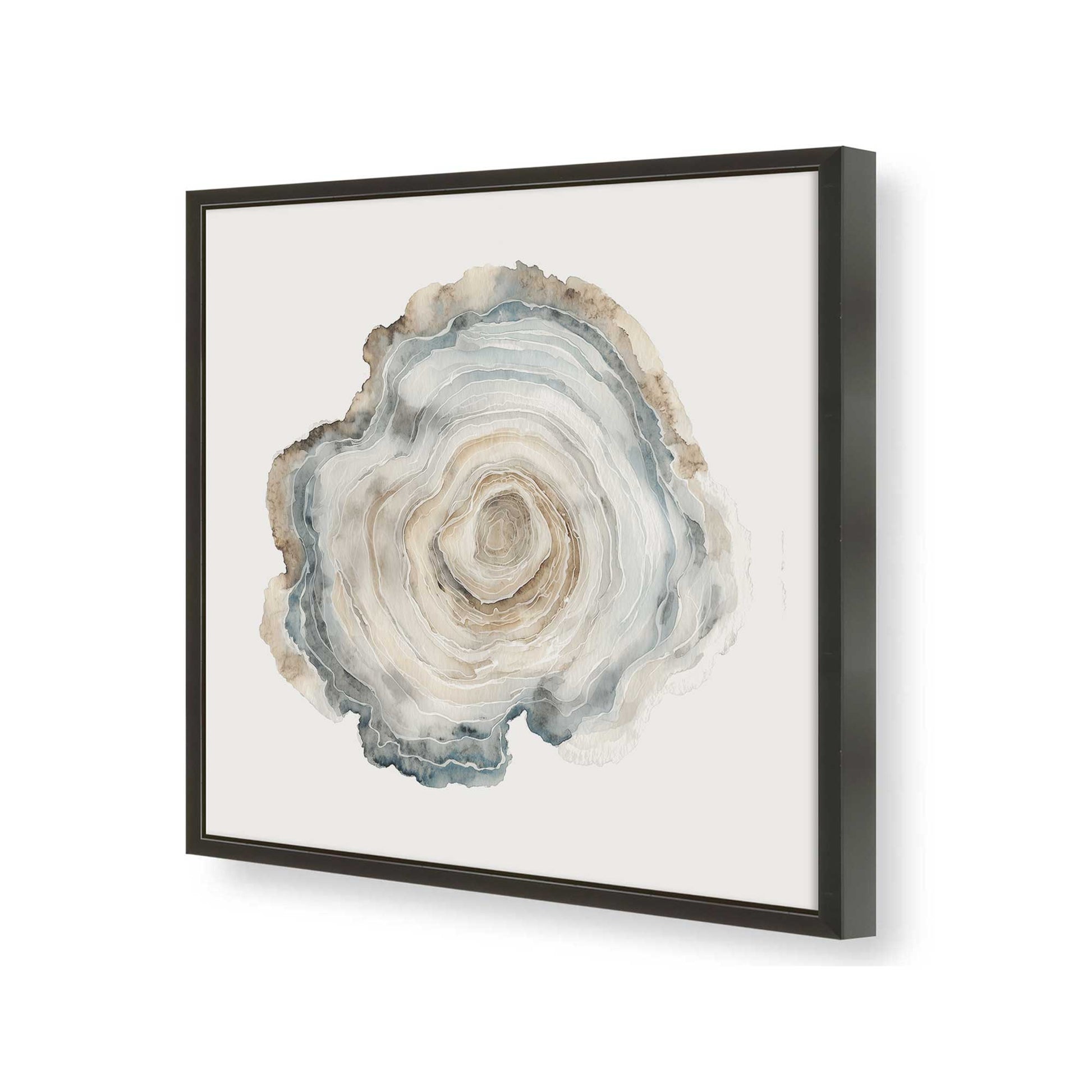 [Color:Satin Black], Picture of art in a Satin Black frame of the corner