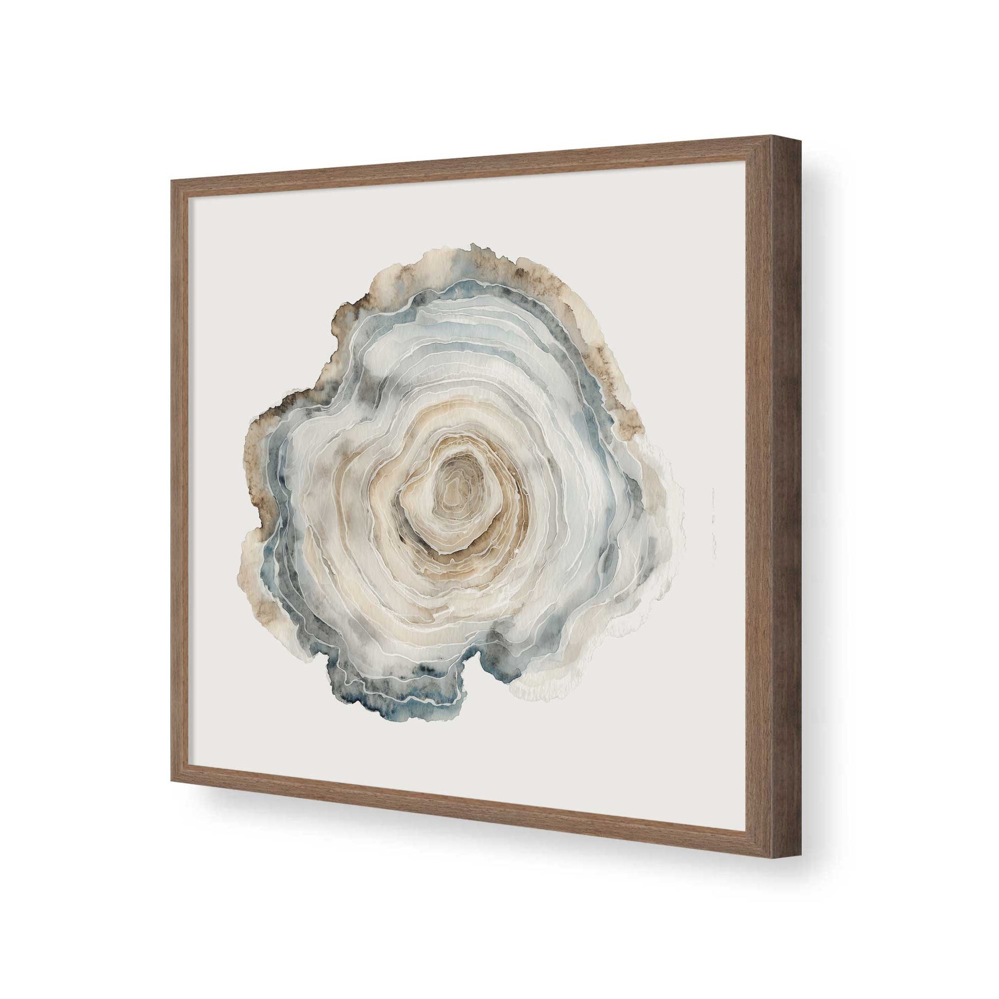 [Color:Walnut], Picture of art in a Walnut frame of the corner