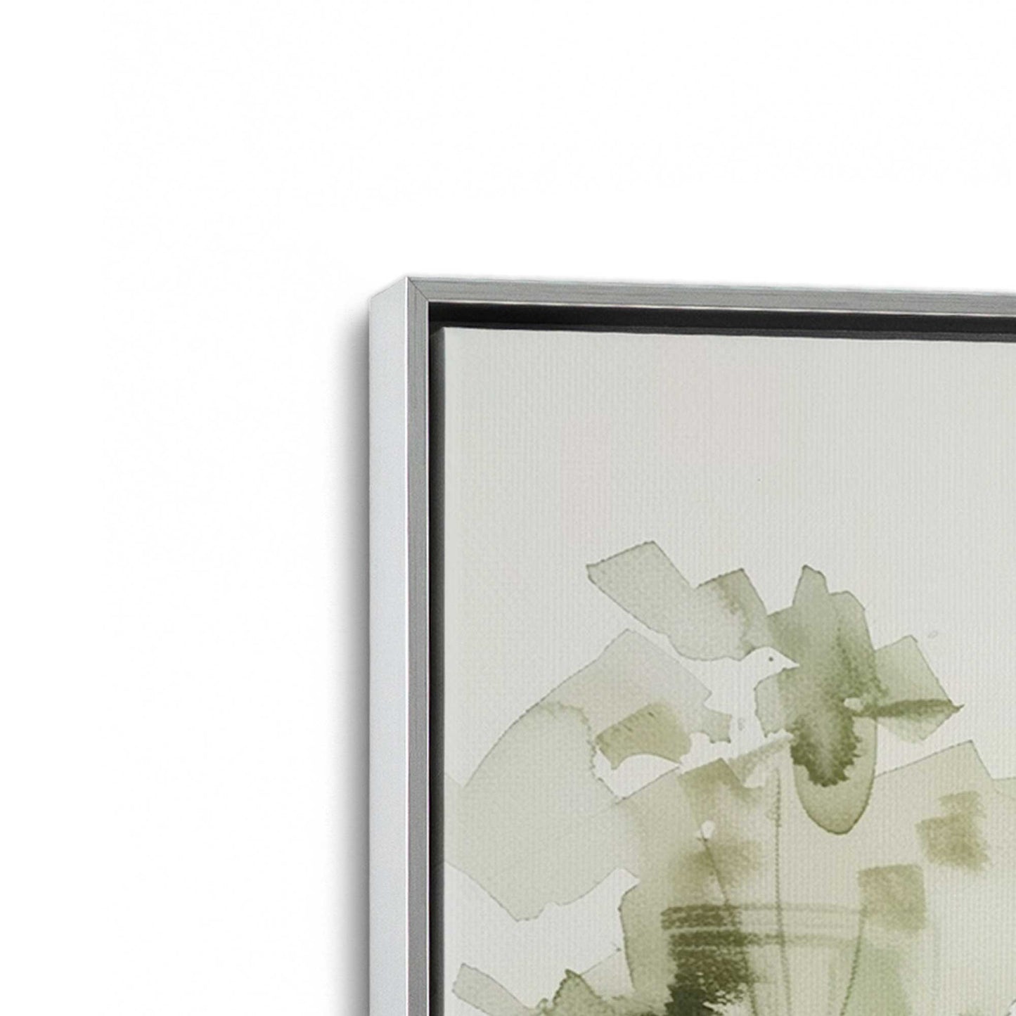 [Color:Polished Chrome], Picture of art in a Polished Chrome frame at an angle