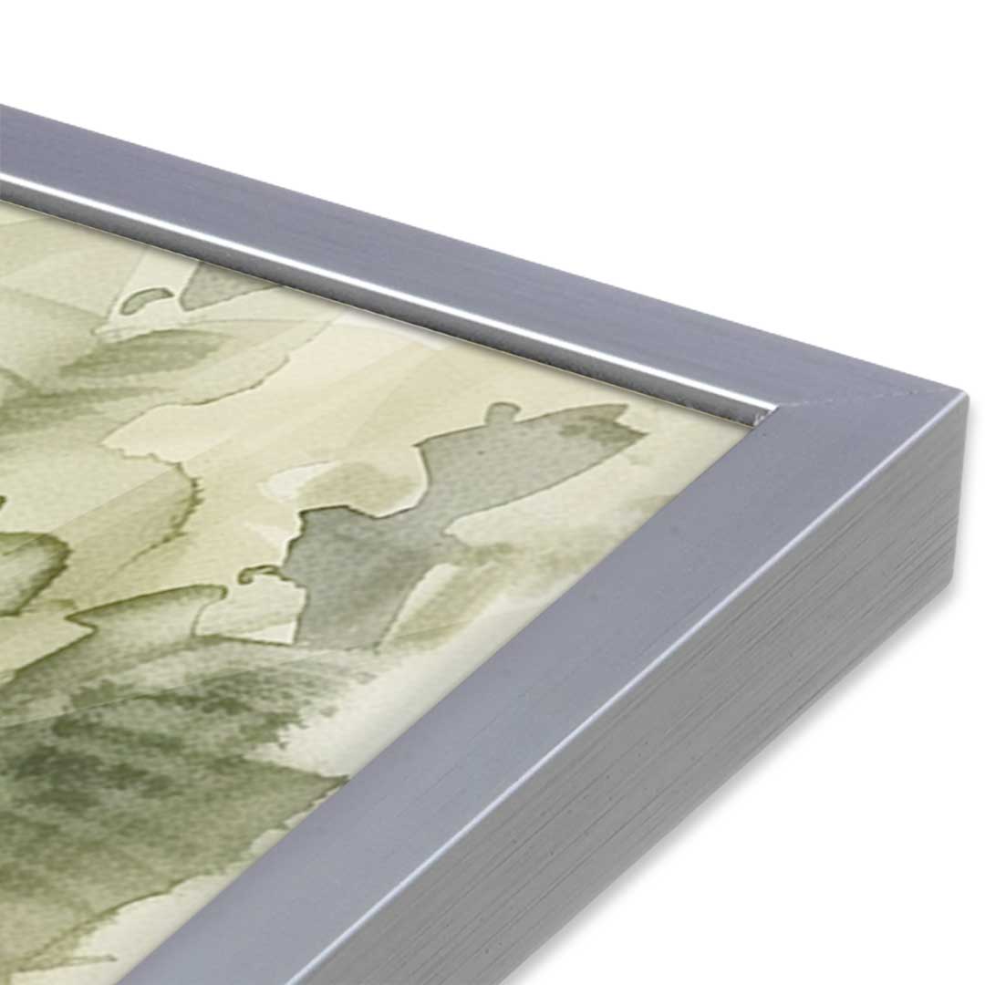 [Color:Polished Chrome], Picture of art in a Polished Chrome frame at an angle