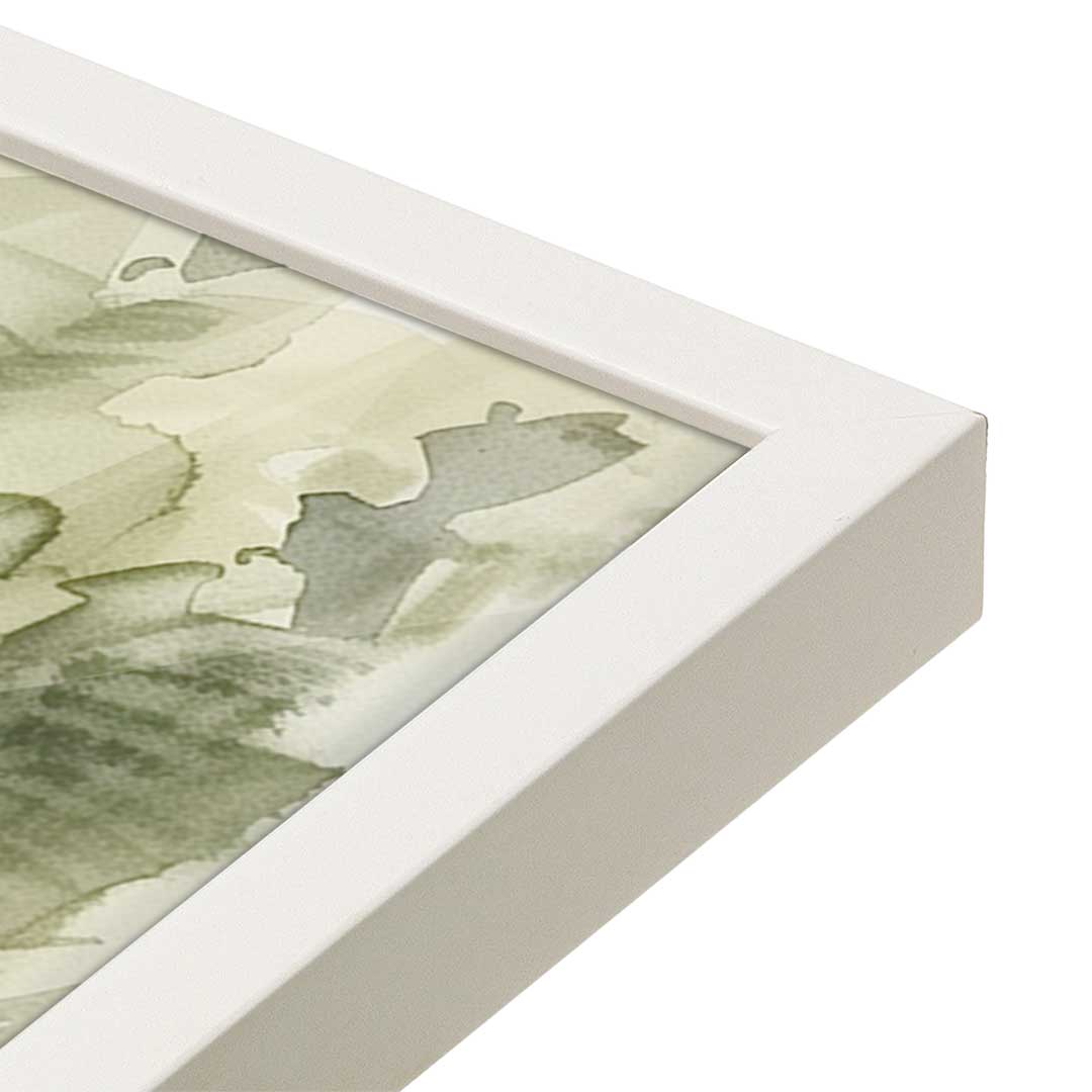 [Color:Opaque White], Picture of art in a Opaque White frame at an angle