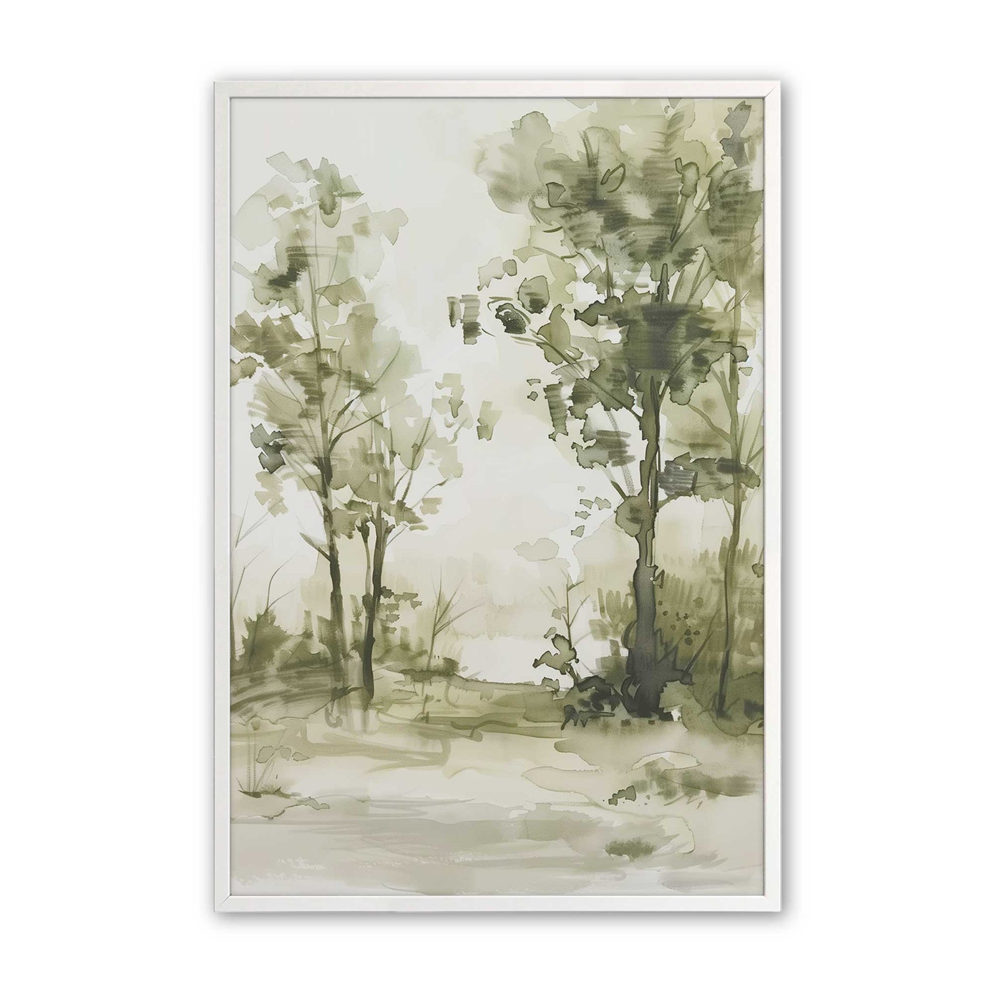 [Color:Opaque White], Picture of art in a Opaque White frame