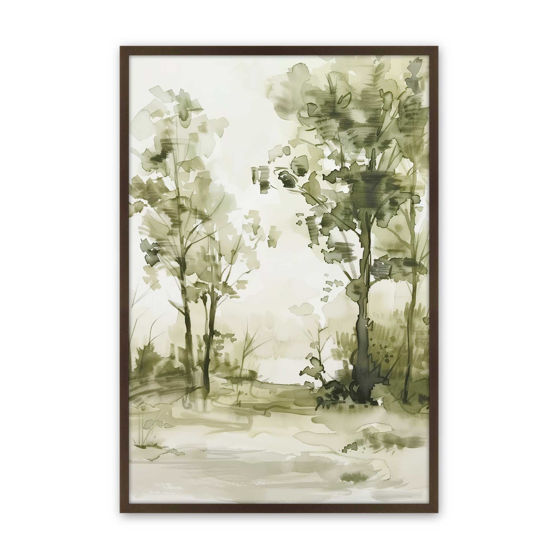 [Color:Brown], Picture of art in a Brown frame