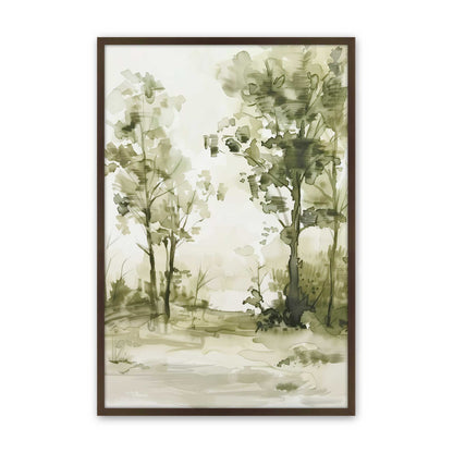 [Color:Brown], Picture of art in a Brown frame