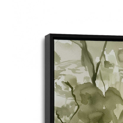 [Color:Satin Black], Picture of art in a Satin Black frame at an angle