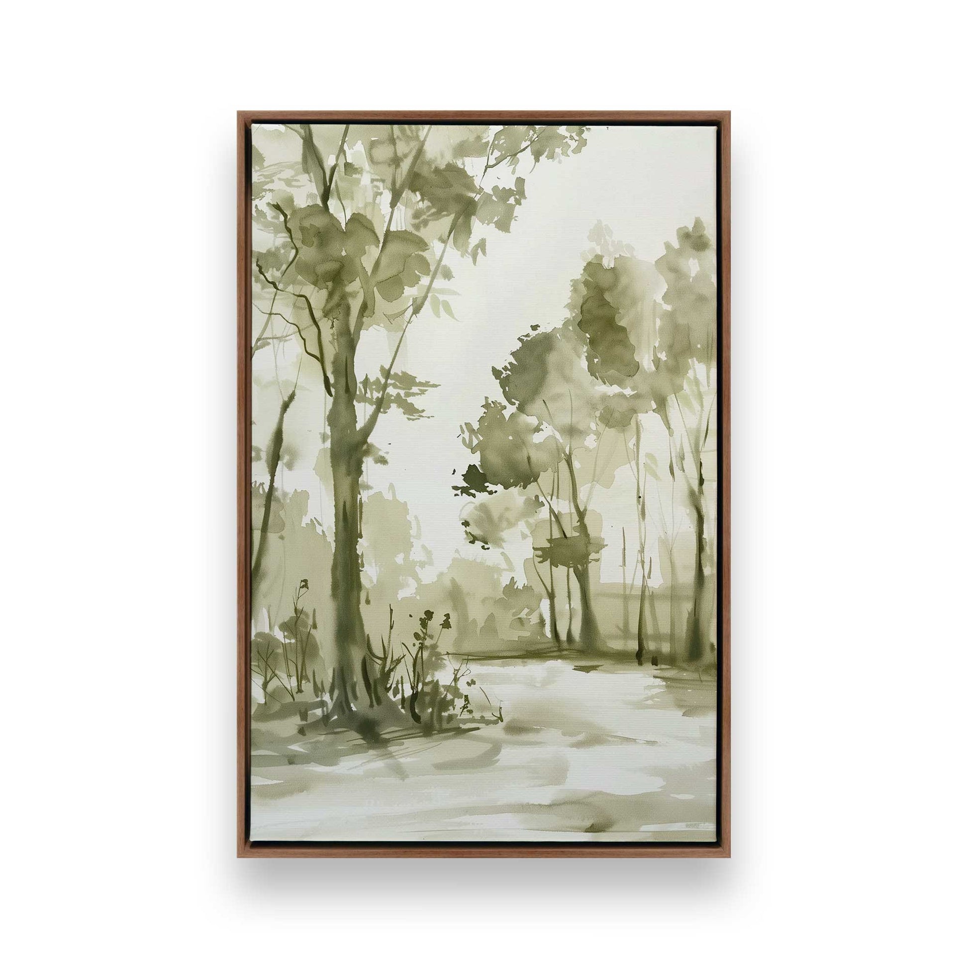[Color:Walnut], Picture of art in a Walnut frame