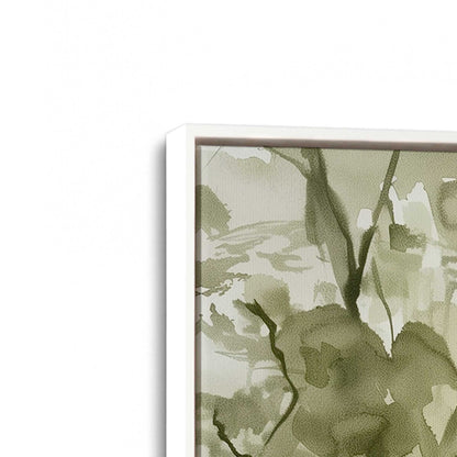 [Color:Opaque White], Picture of art in a White frame at an angle