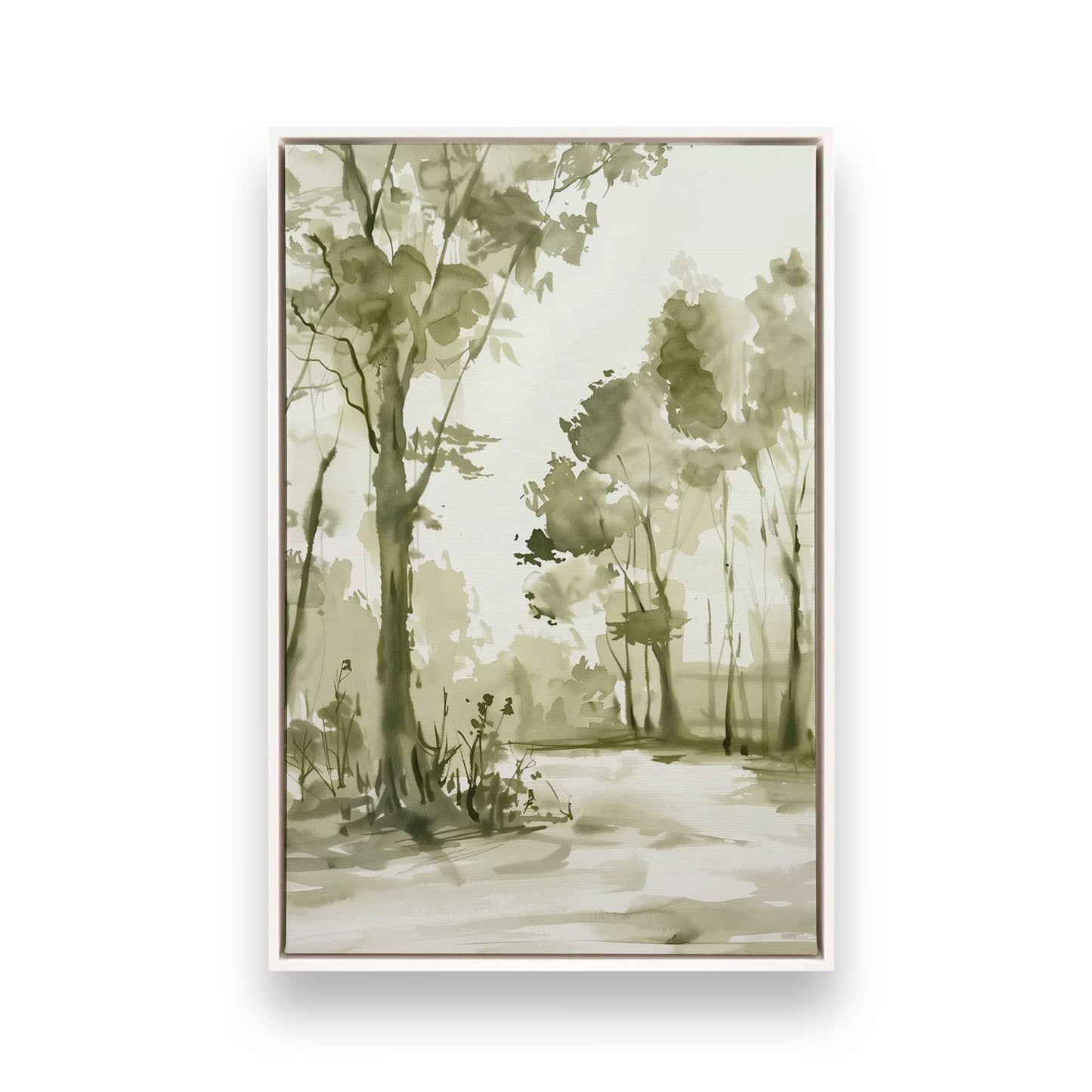 [Color:Opaque White], Picture of art in a White frame
