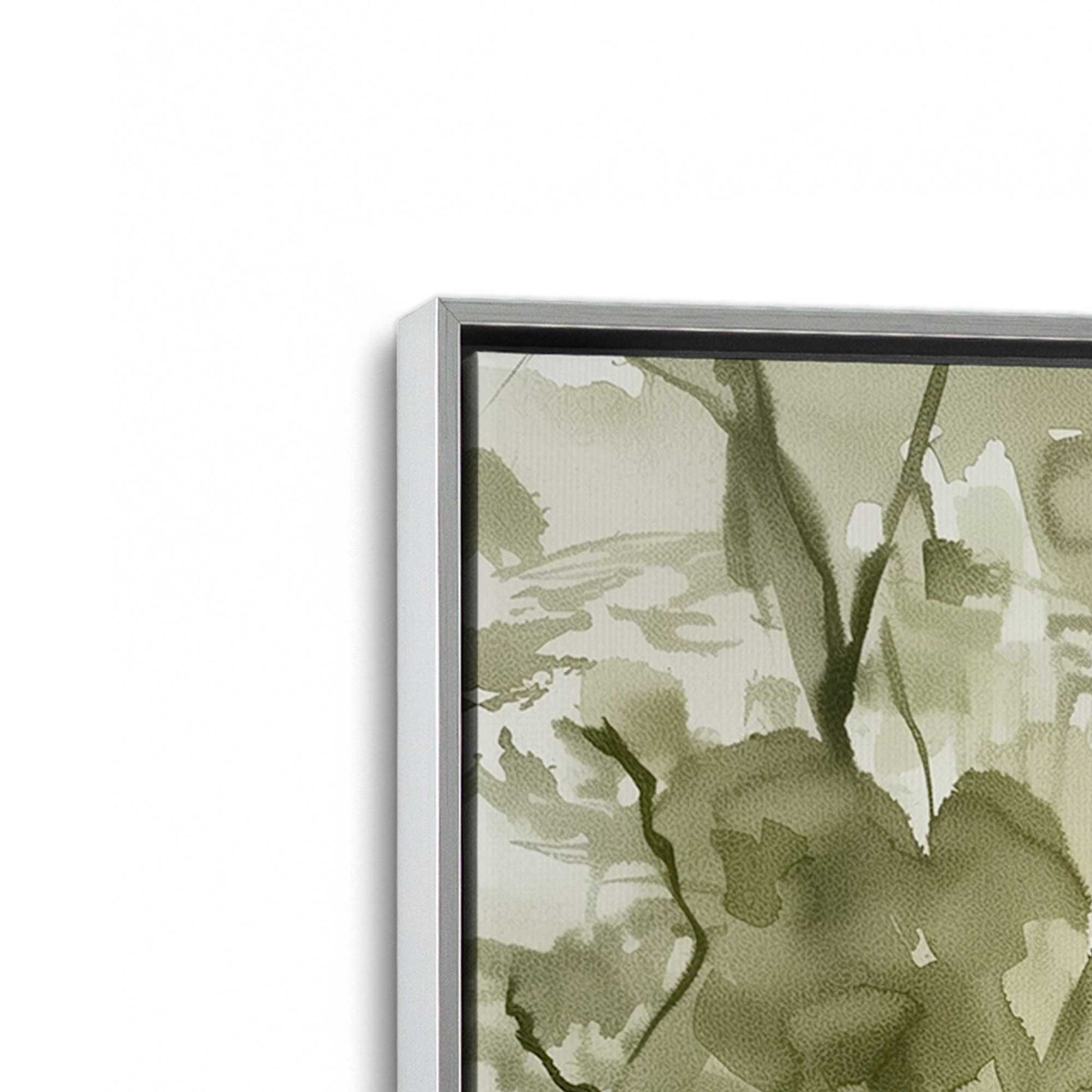 [Color:Polished Chrome], Picture of art in a Polished Chrome frame at an angle