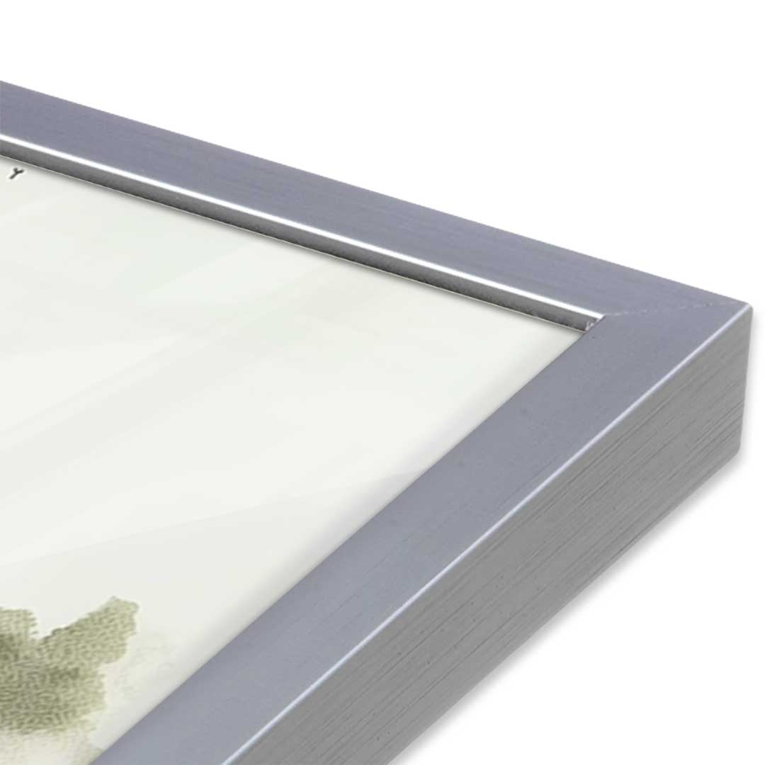 [Color:Polished Chrome], Picture of art in a Polished Chrome frame at an angle