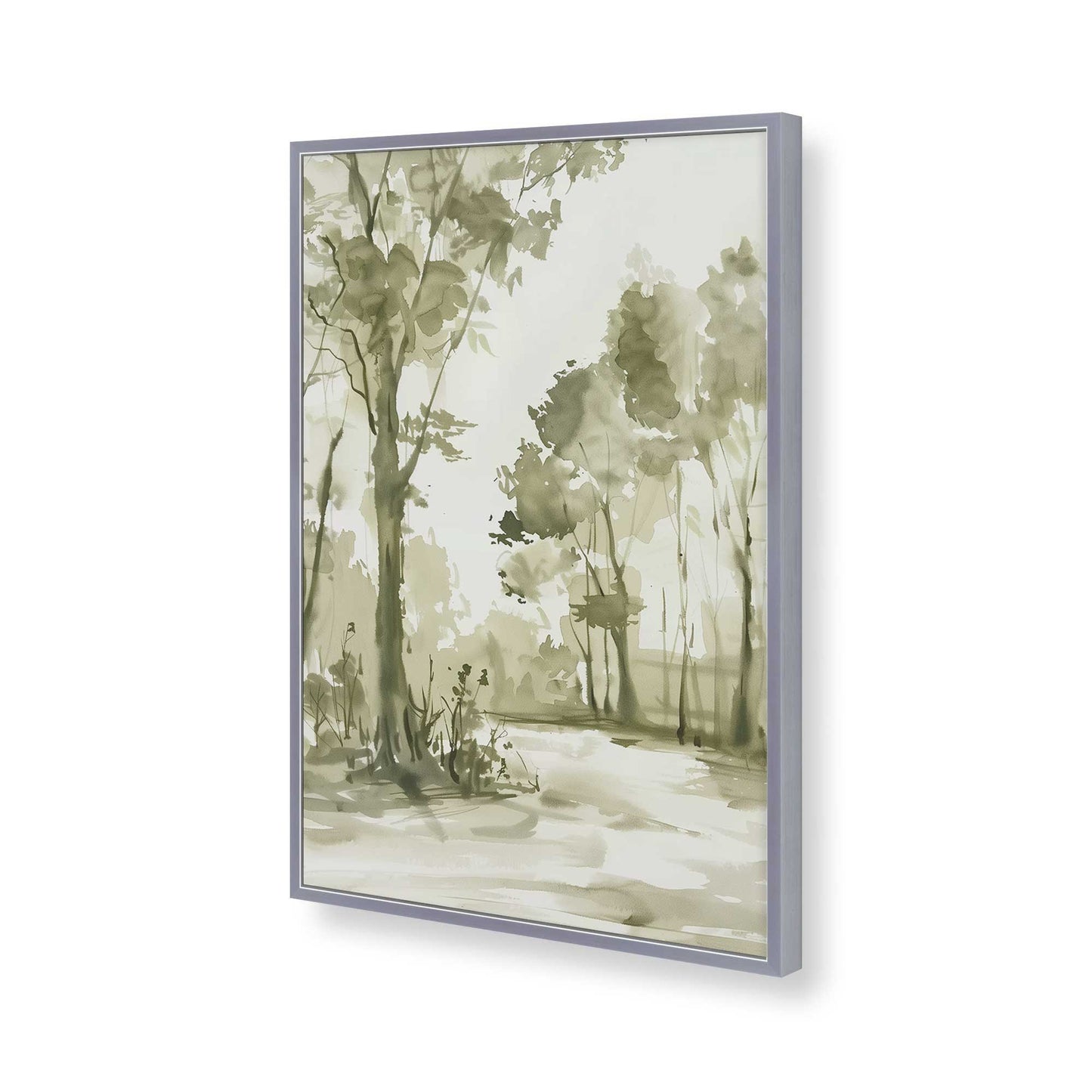 [Color:Polished Chrome], Picture of art in a Polished Chrome frame of the corner