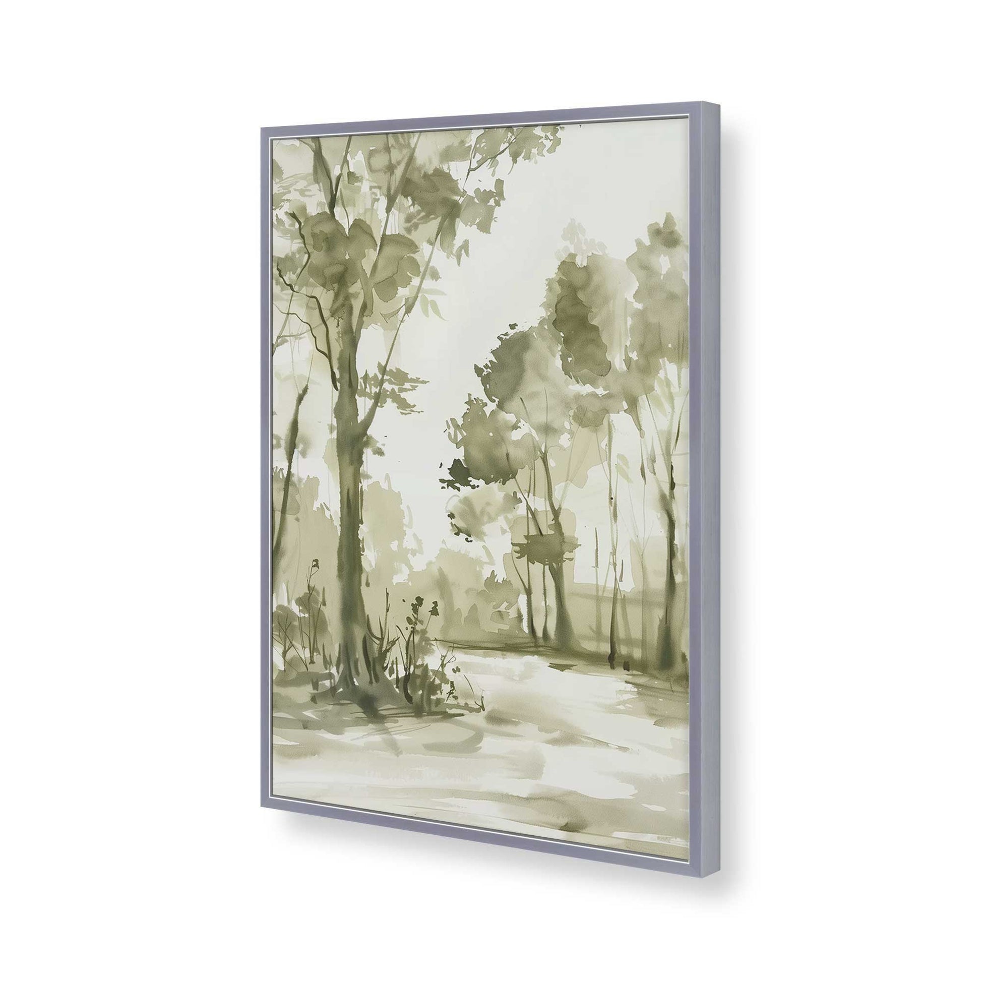 [Color:Polished Chrome], Picture of art in a Polished Chrome frame of the corner
